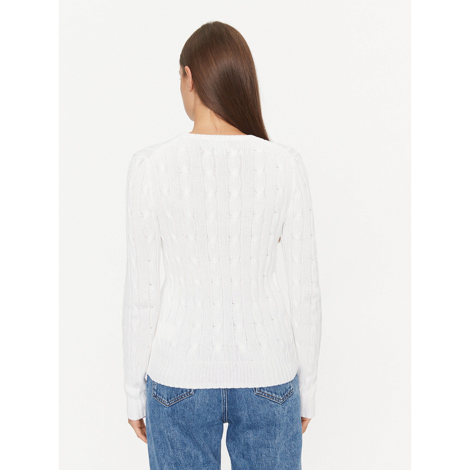 Polo Ralph Lauren Пуловер 211891640001 Бял Regular Fit - Pepit.bg