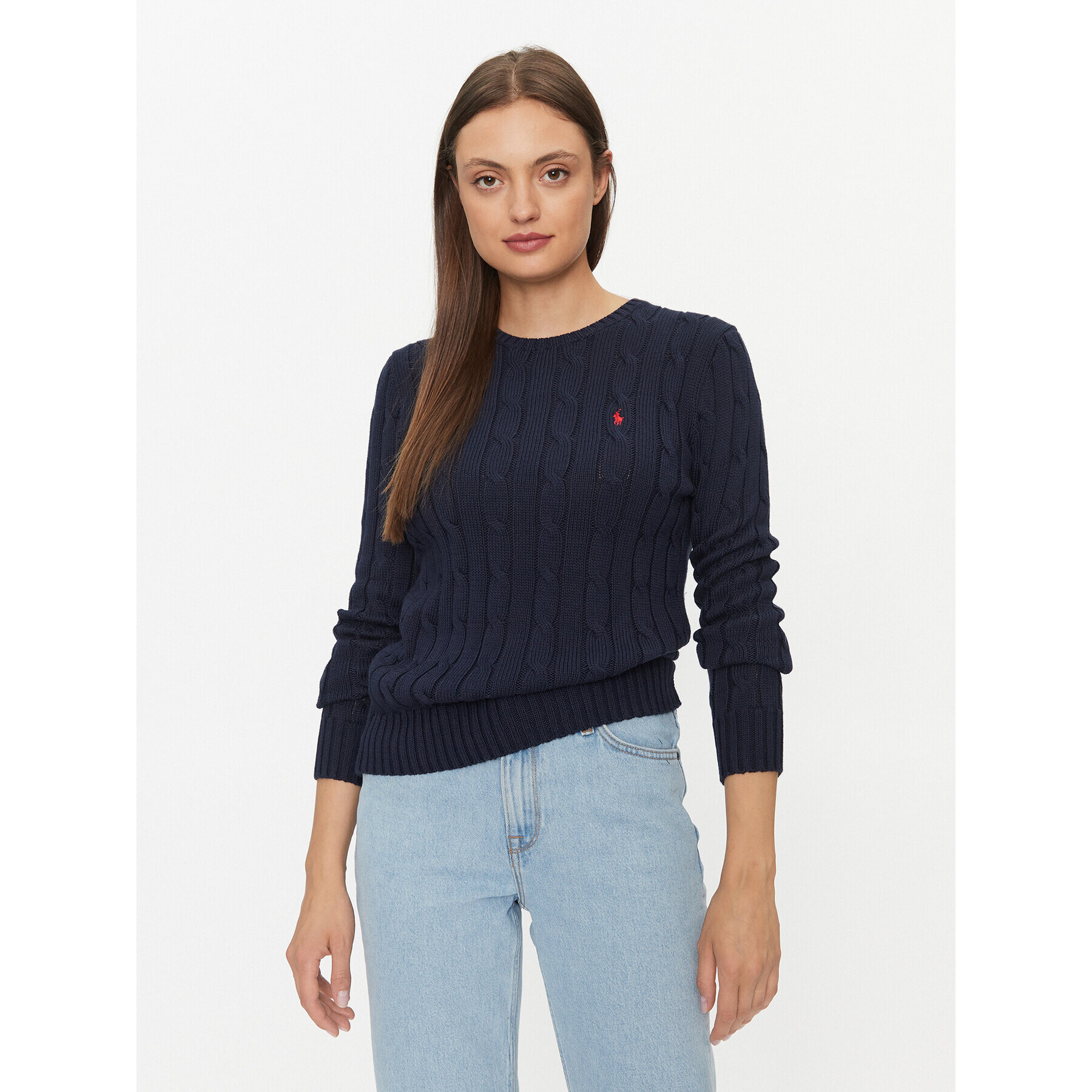 Polo Ralph Lauren Пуловер 211891640002 Син Regular Fit - Pepit.bg