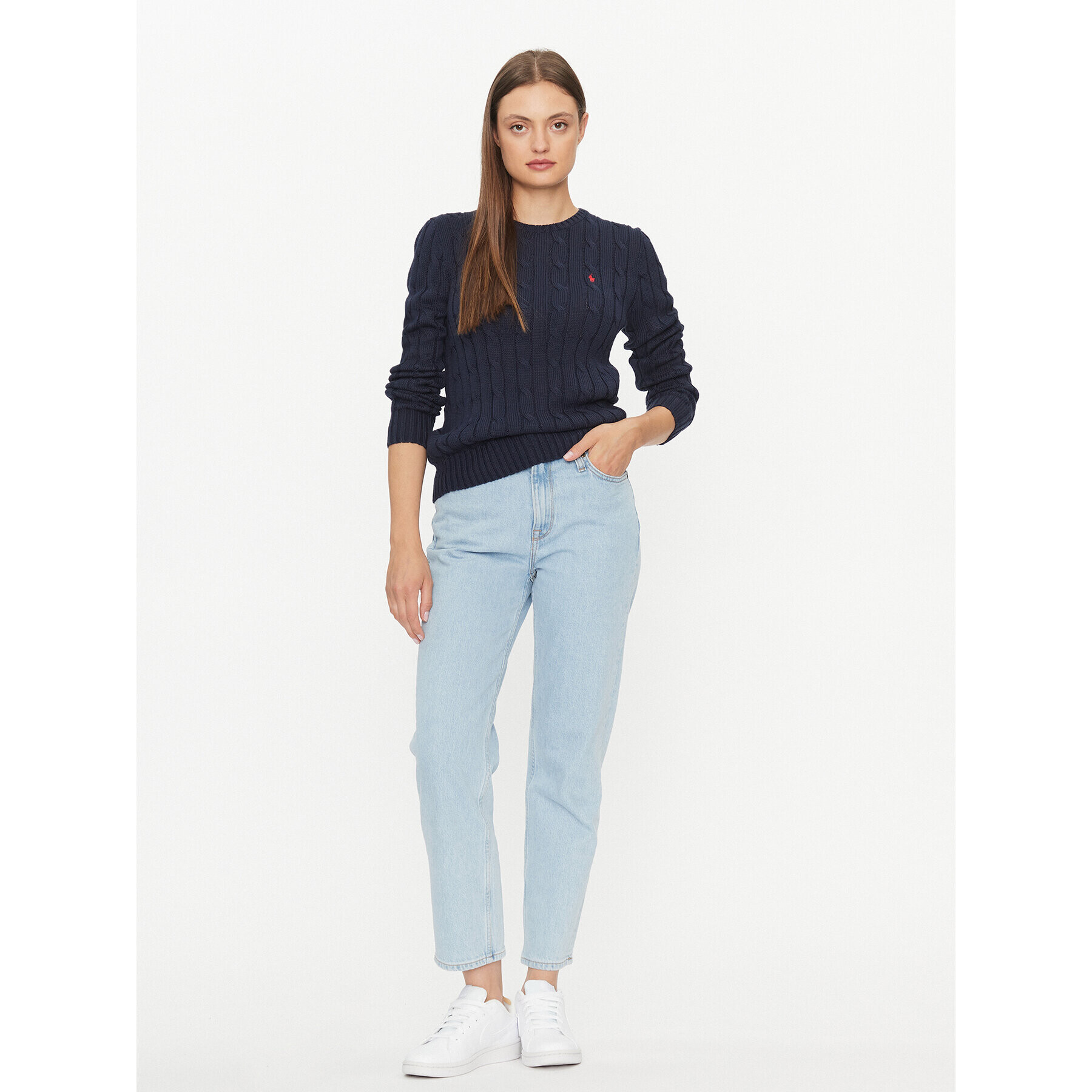 Polo Ralph Lauren Пуловер 211891640002 Син Regular Fit - Pepit.bg
