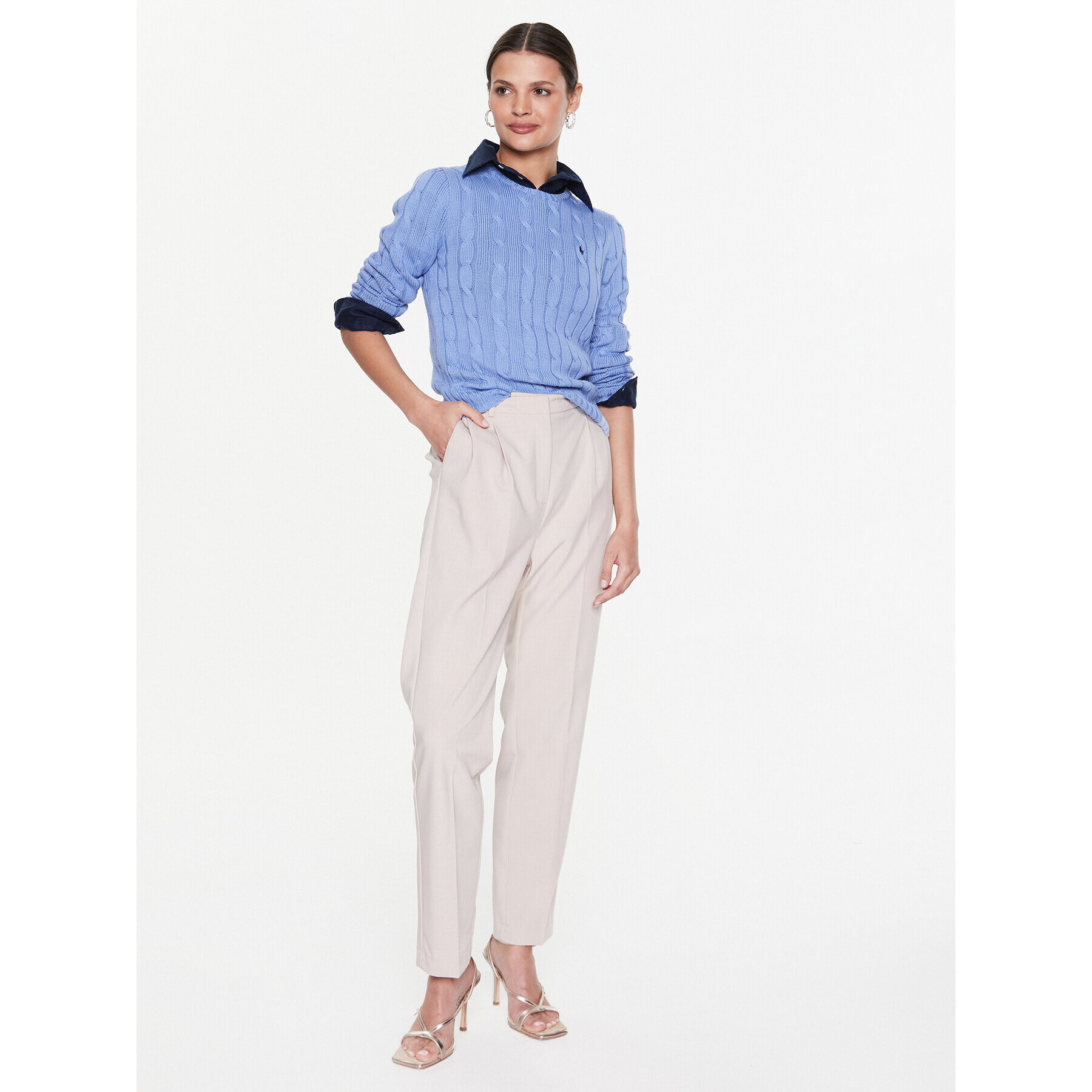 Polo Ralph Lauren Пуловер 211891640003 Син Regular Fit - Pepit.bg