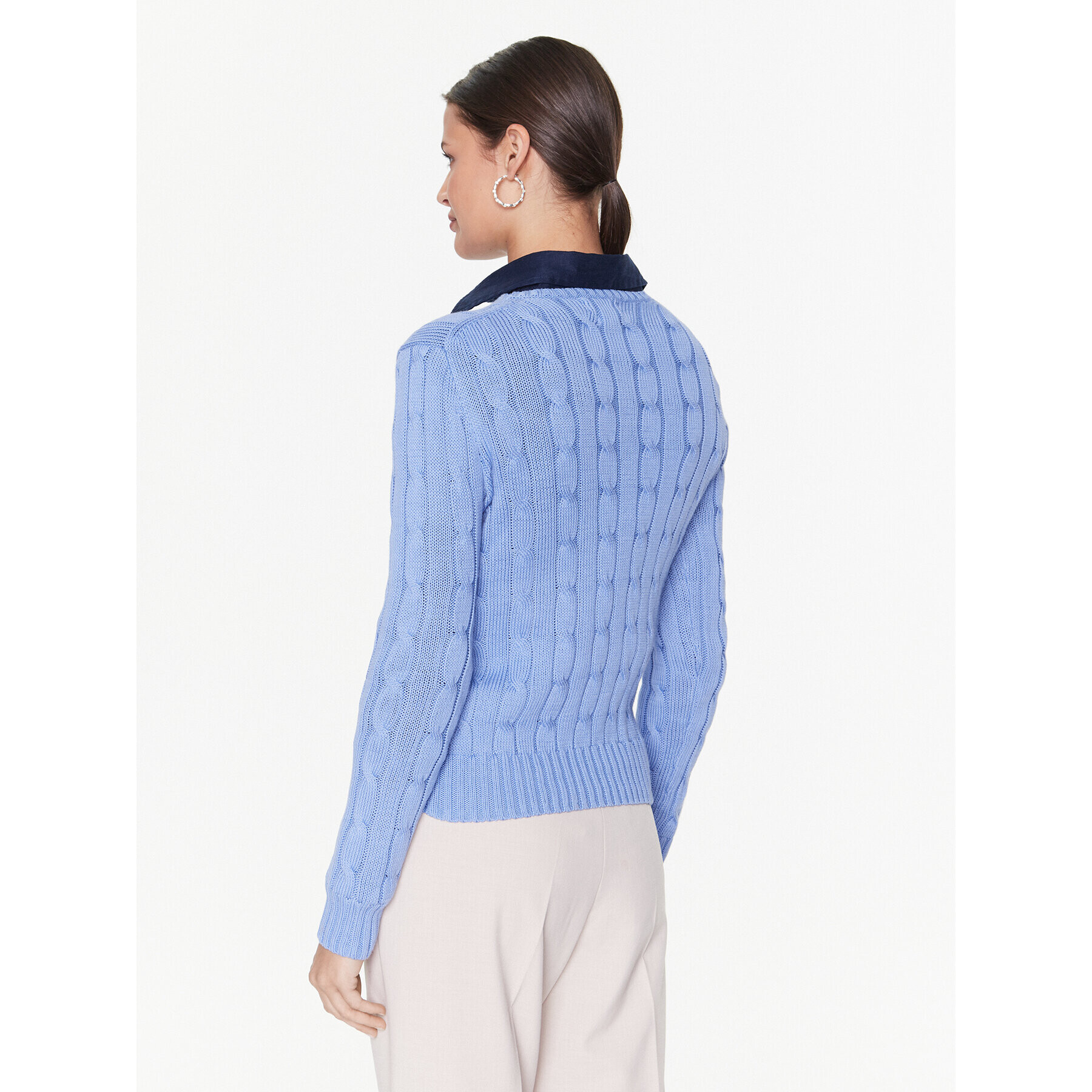 Polo Ralph Lauren Пуловер 211891640003 Син Regular Fit - Pepit.bg