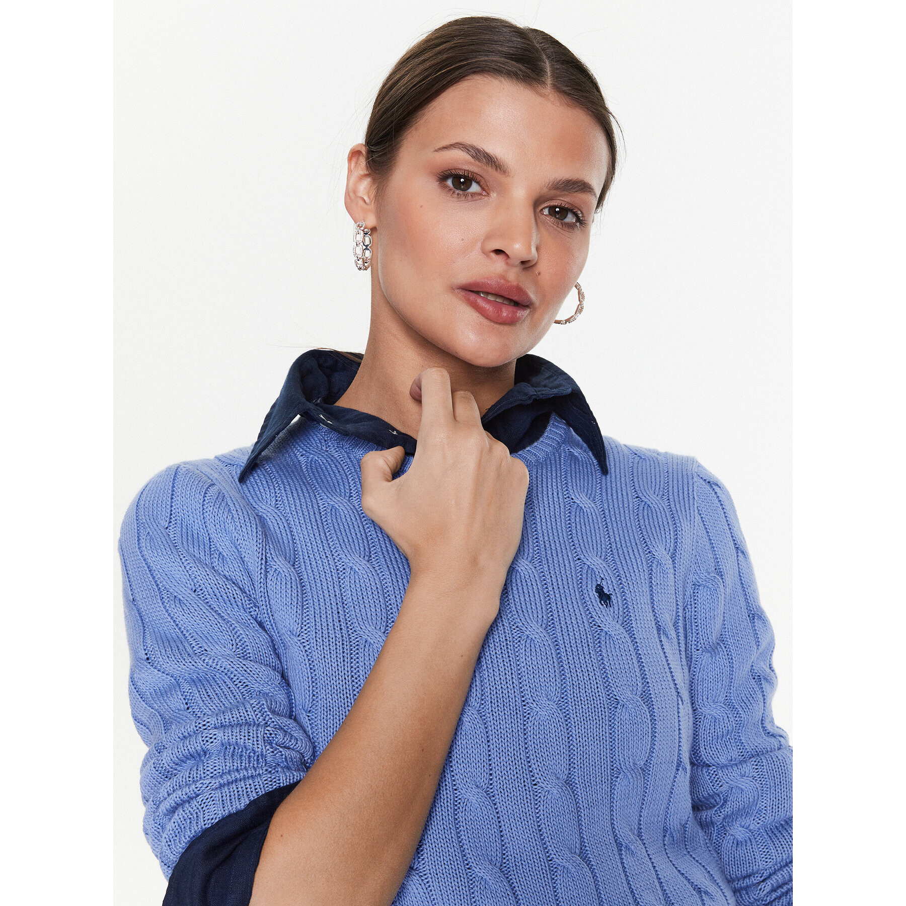 Polo Ralph Lauren Пуловер 211891640003 Син Regular Fit - Pepit.bg