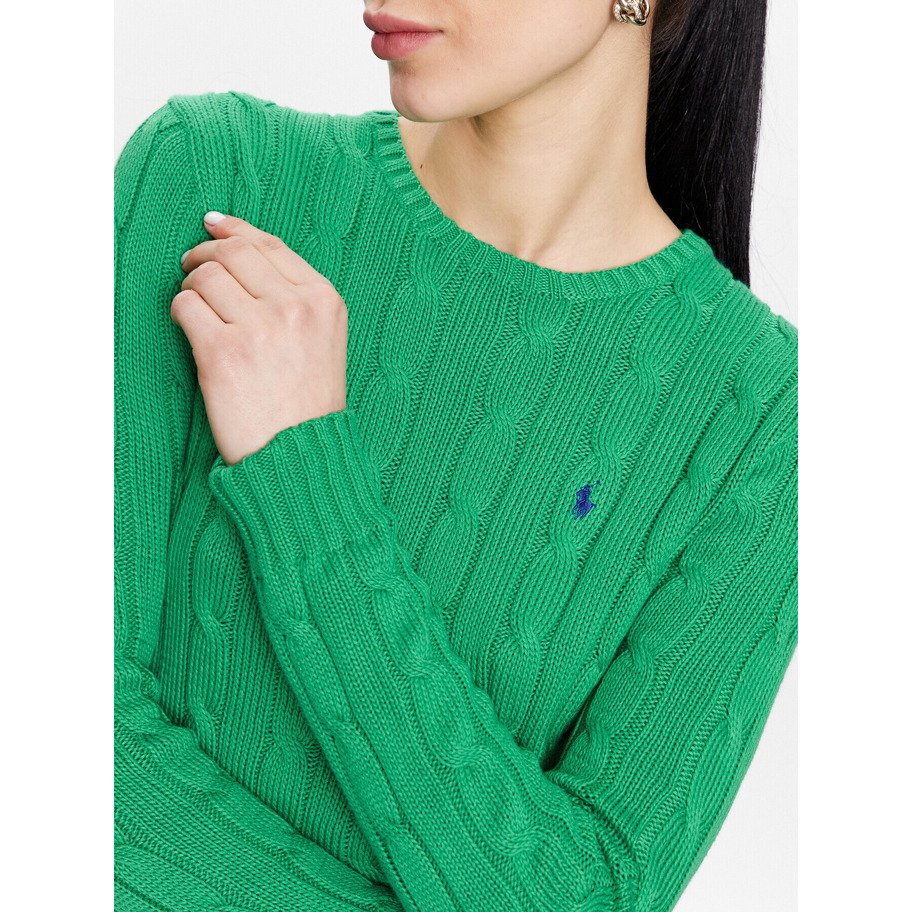 Polo Ralph Lauren Пуловер 211891640005 Зелен Slim Fit - Pepit.bg