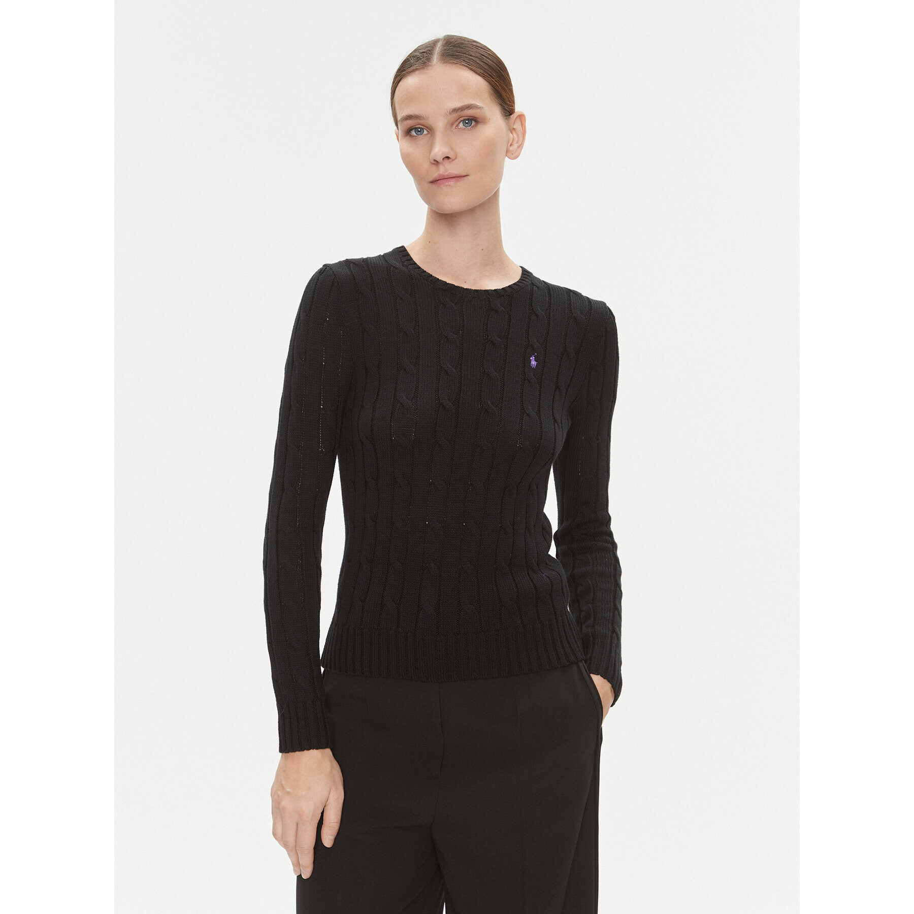 Polo Ralph Lauren Пуловер 211891640011 Черен Regular Fit - Pepit.bg