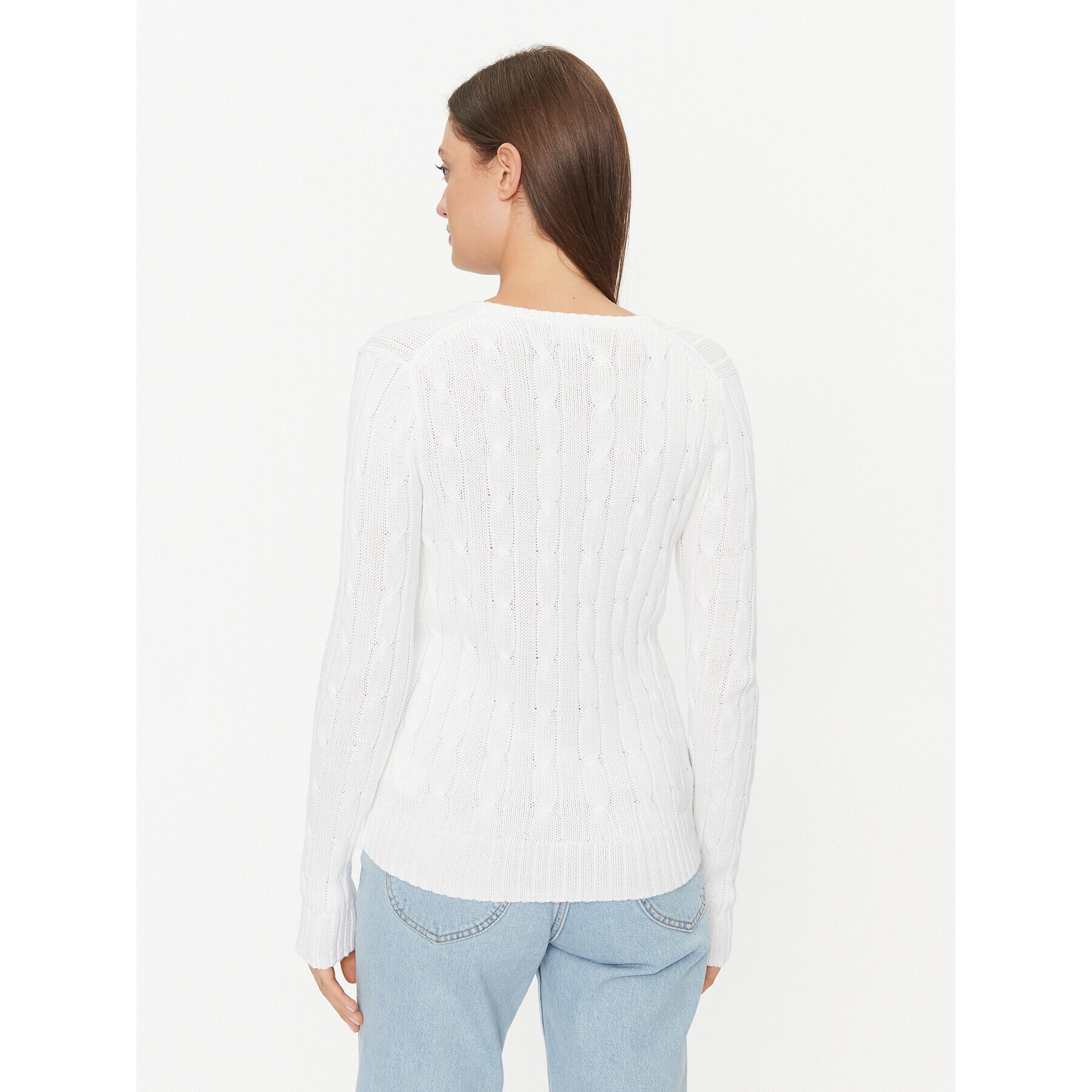 Polo Ralph Lauren Пуловер 211891641001 Бял Regular Fit - Pepit.bg
