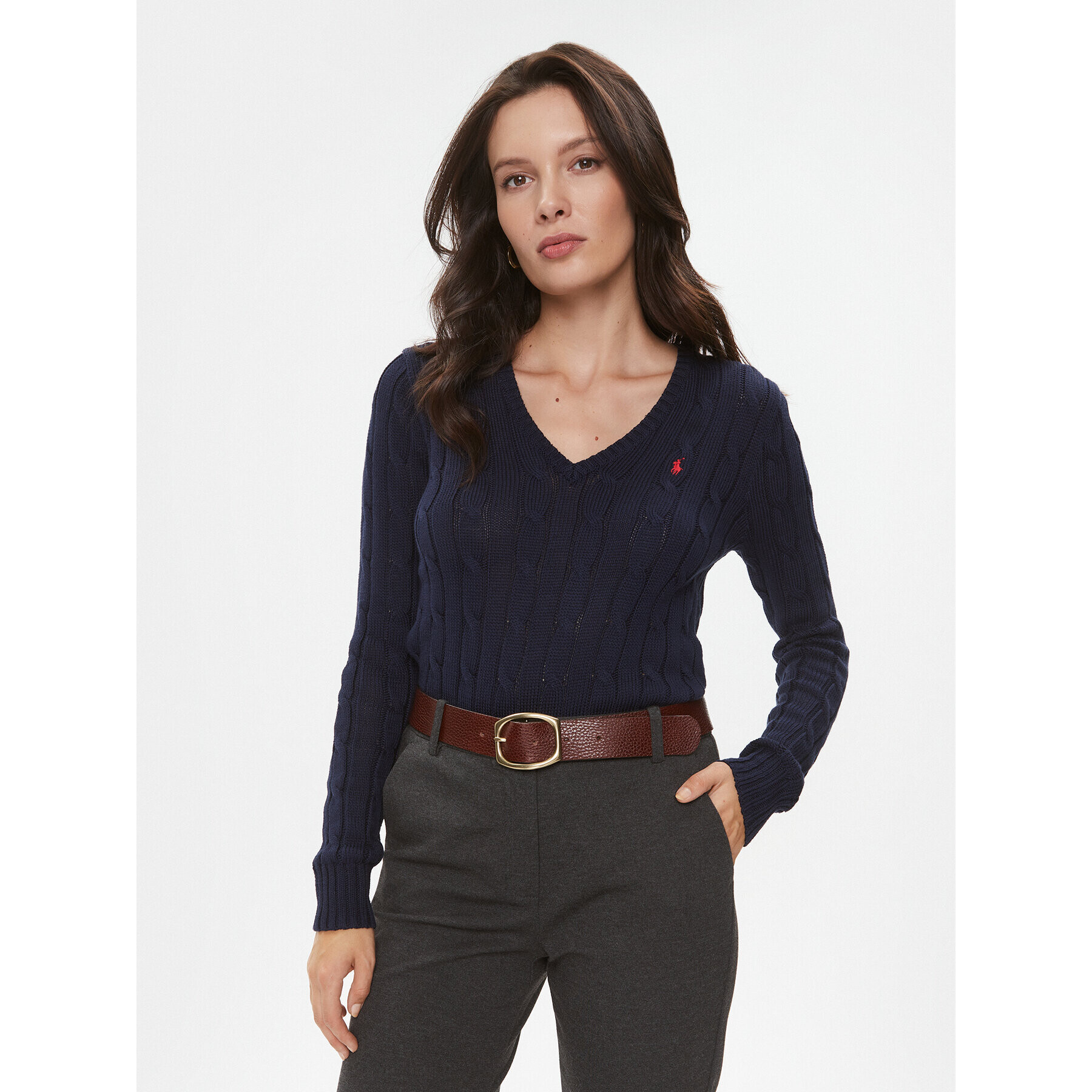 Polo Ralph Lauren Пуловер 211891641002 Син Regular Fit - Pepit.bg