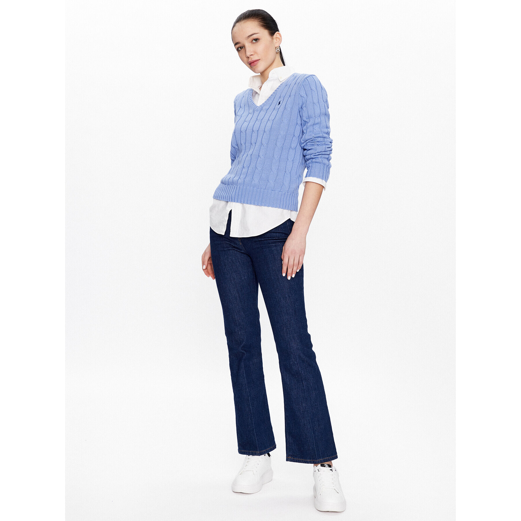 Polo Ralph Lauren Пуловер 211891641003 Син Slim Fit - Pepit.bg