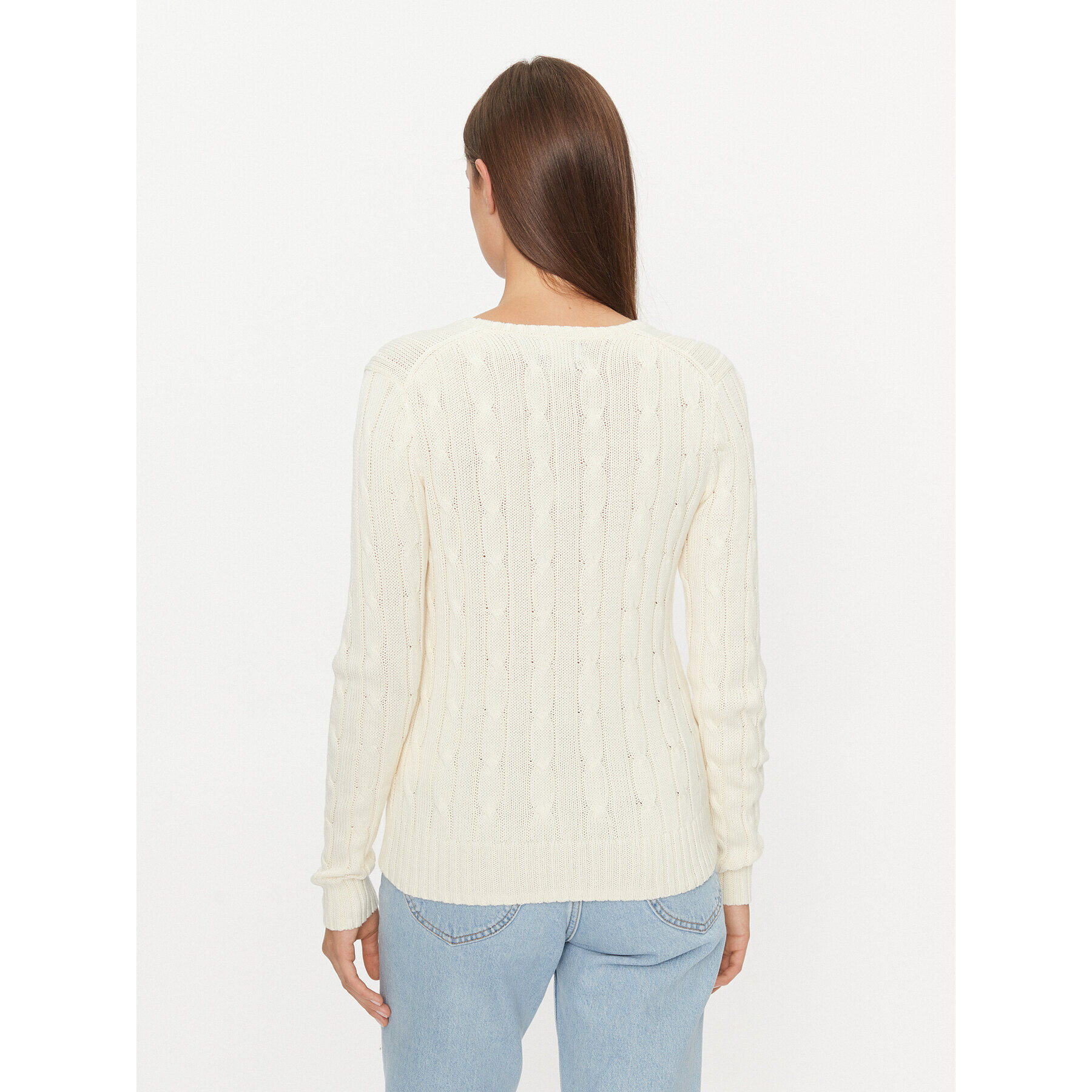 Polo Ralph Lauren Пуловер 211891641009 Екрю Regular Fit - Pepit.bg