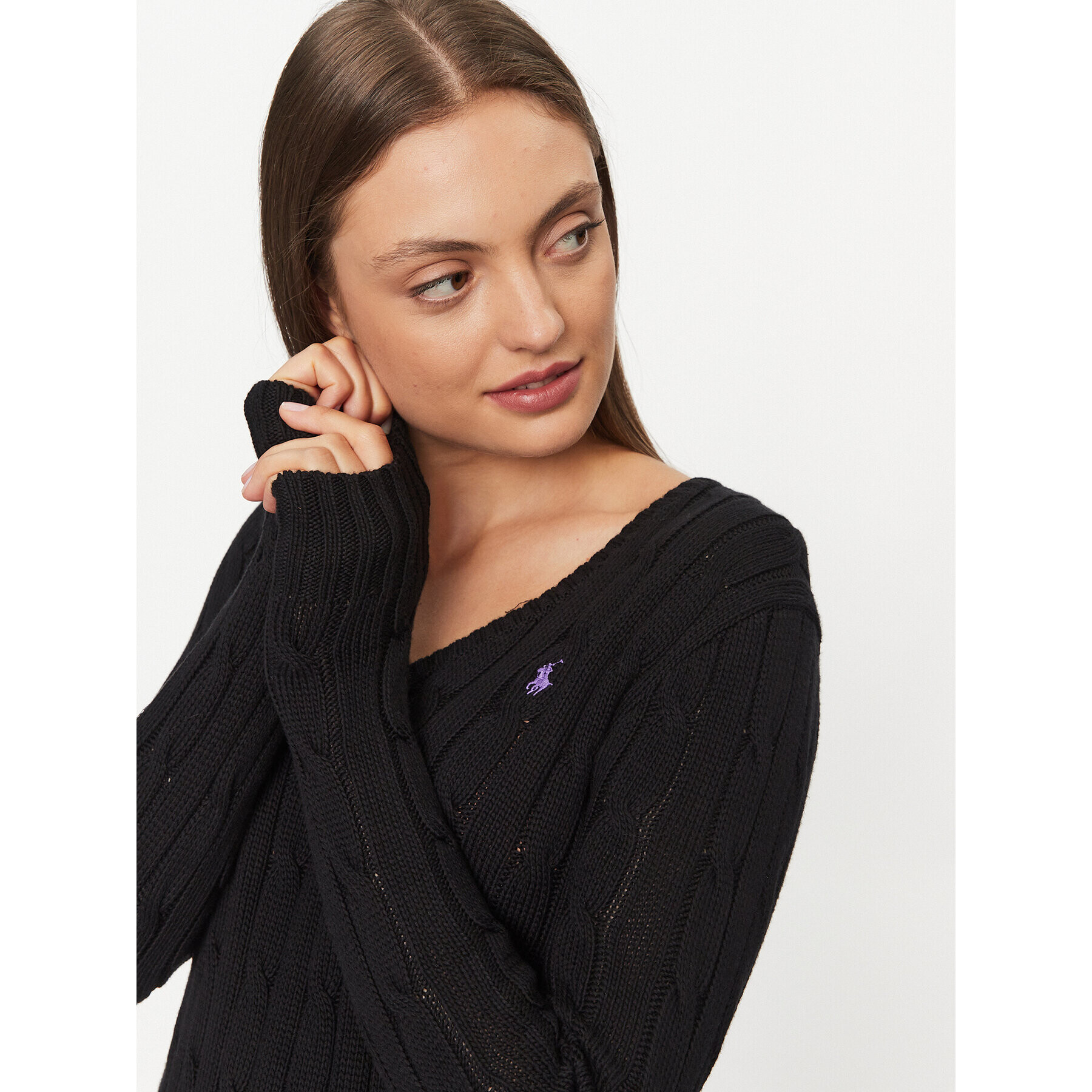 Polo Ralph Lauren Пуловер 211891641010 Черен Regular Fit - Pepit.bg