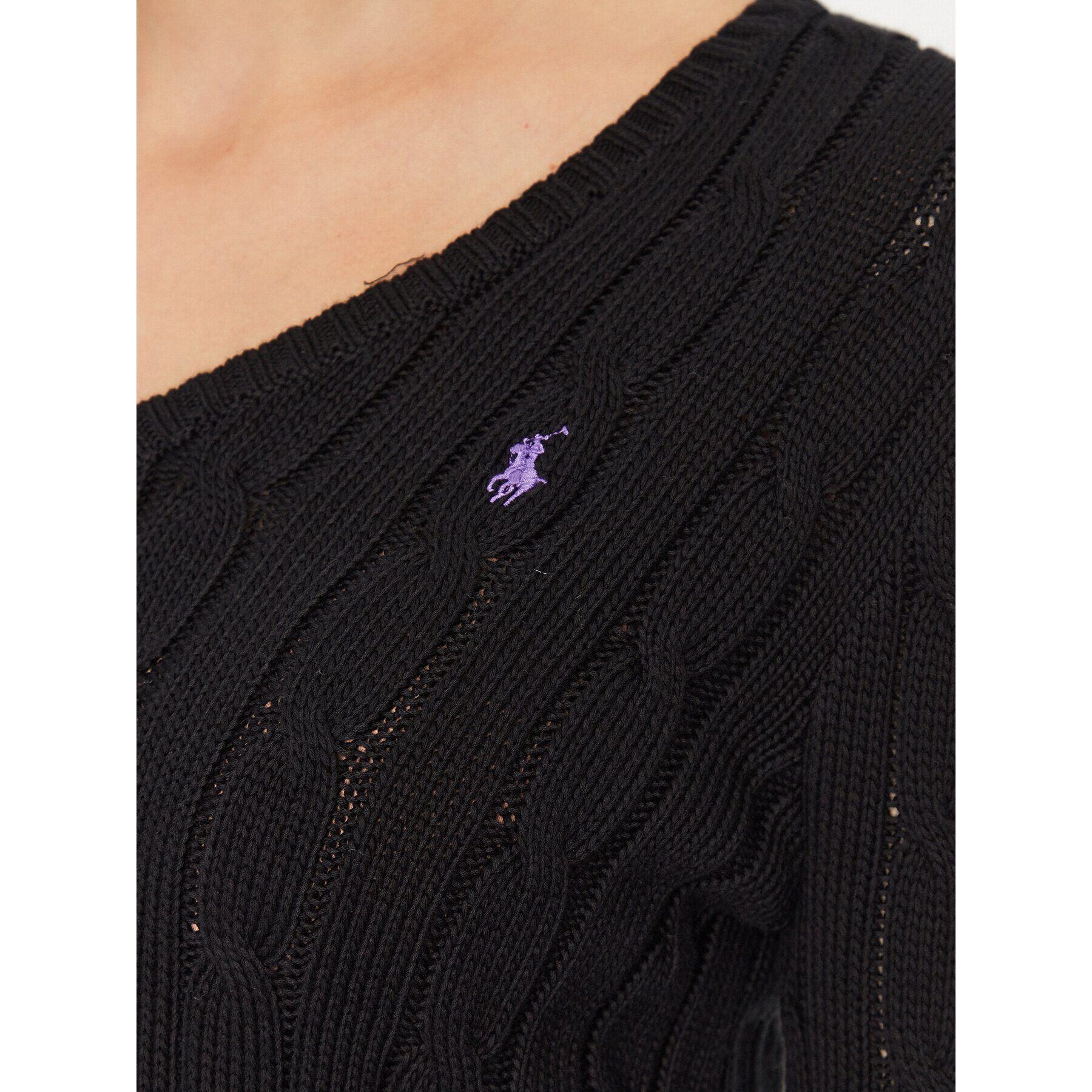Polo Ralph Lauren Пуловер 211891641010 Черен Regular Fit - Pepit.bg