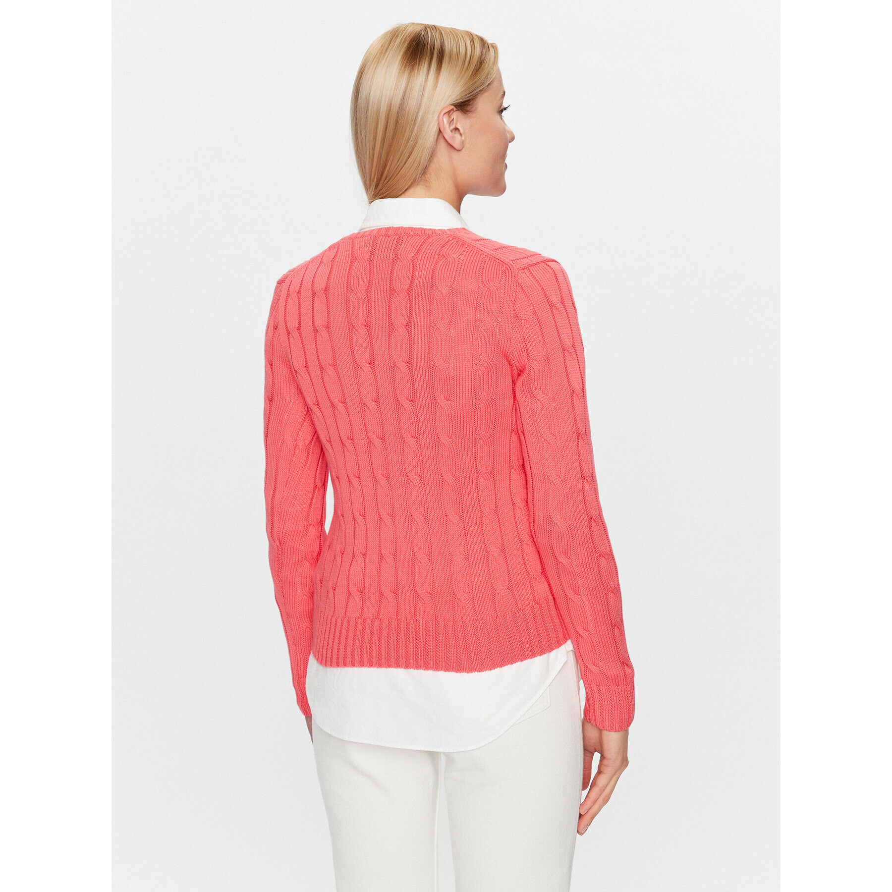 Polo Ralph Lauren Пуловер 211891641013 Розов Regular Fit - Pepit.bg