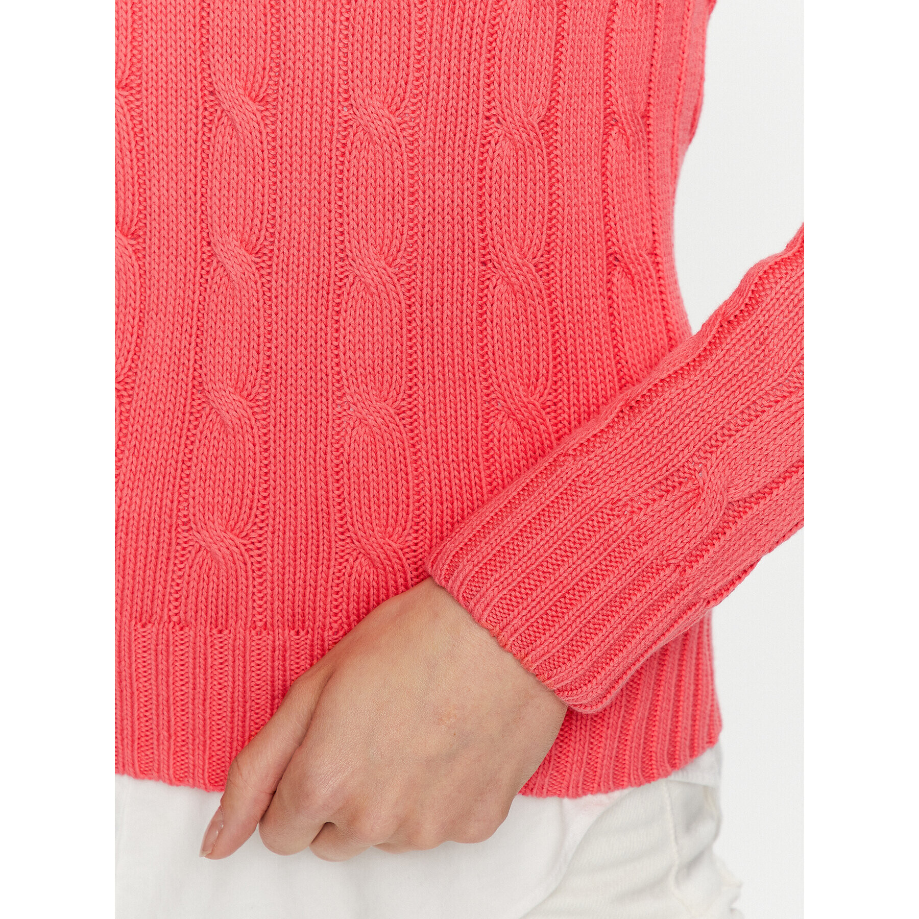 Polo Ralph Lauren Пуловер 211891641013 Розов Regular Fit - Pepit.bg