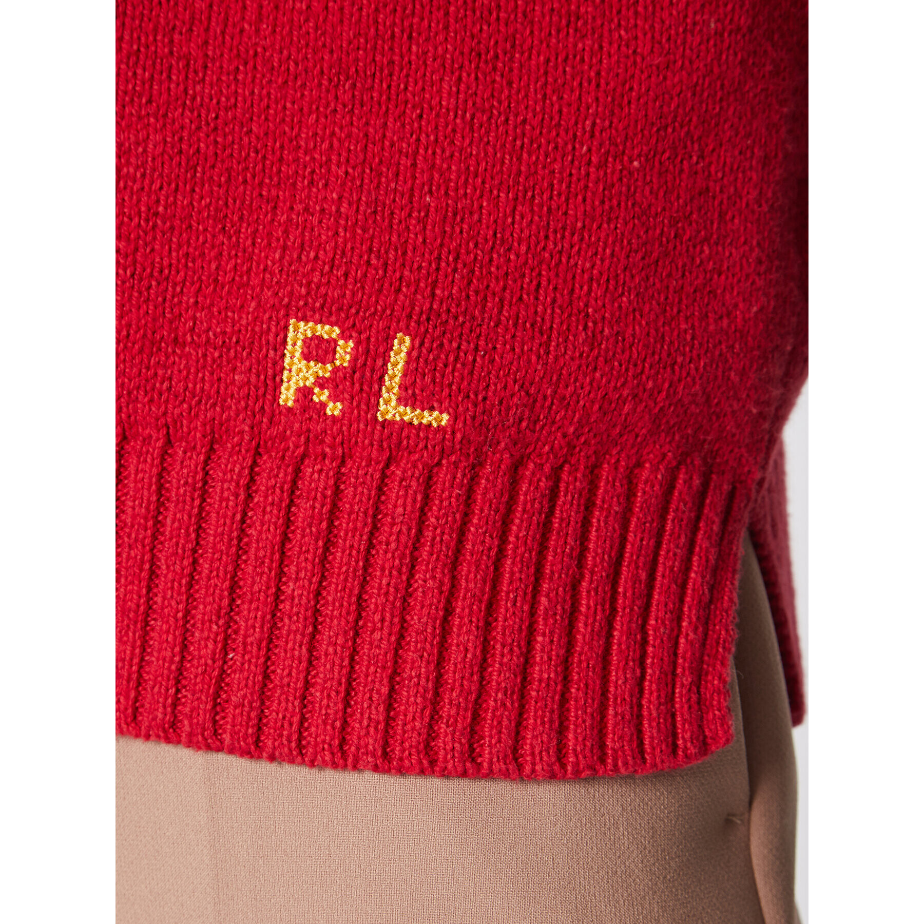 Polo Ralph Lauren Пуловер 211892547001 Червен Regular Fit - Pepit.bg