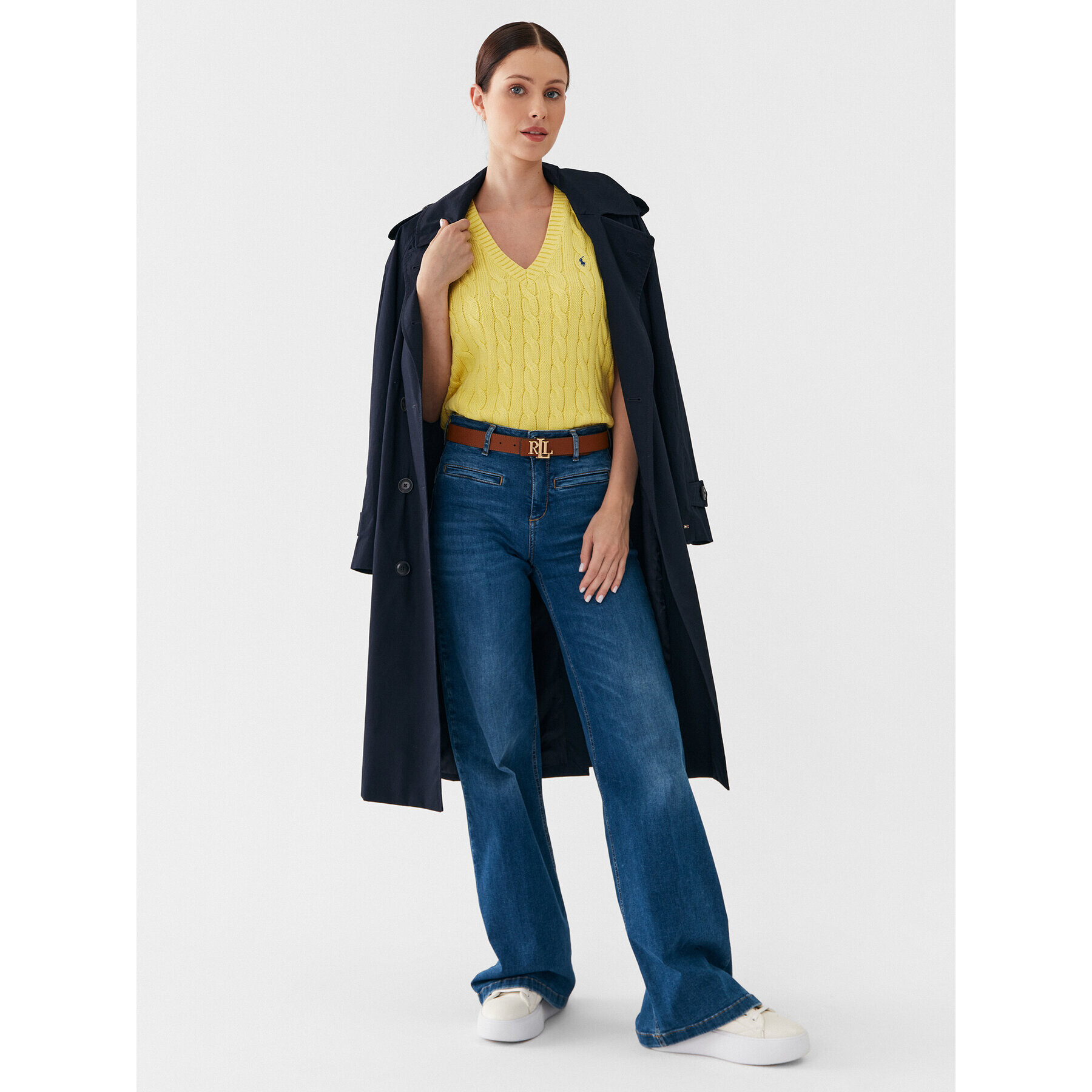 Polo Ralph Lauren Пуловер 211906205002 Жълт Regular Fit - Pepit.bg