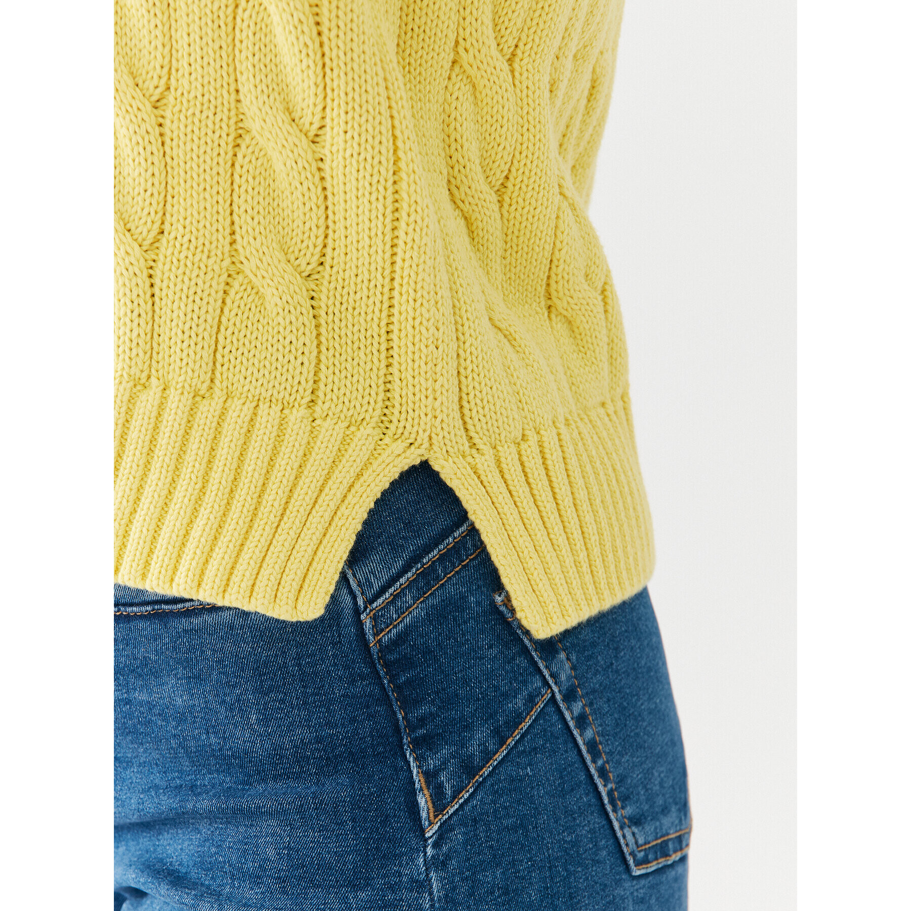 Polo Ralph Lauren Пуловер 211906205002 Жълт Regular Fit - Pepit.bg