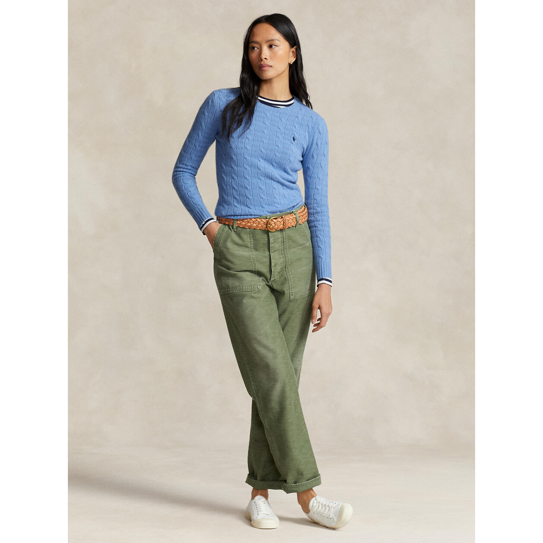 Polo Ralph Lauren Пуловер 211910421004 Син Regular Fit - Pepit.bg