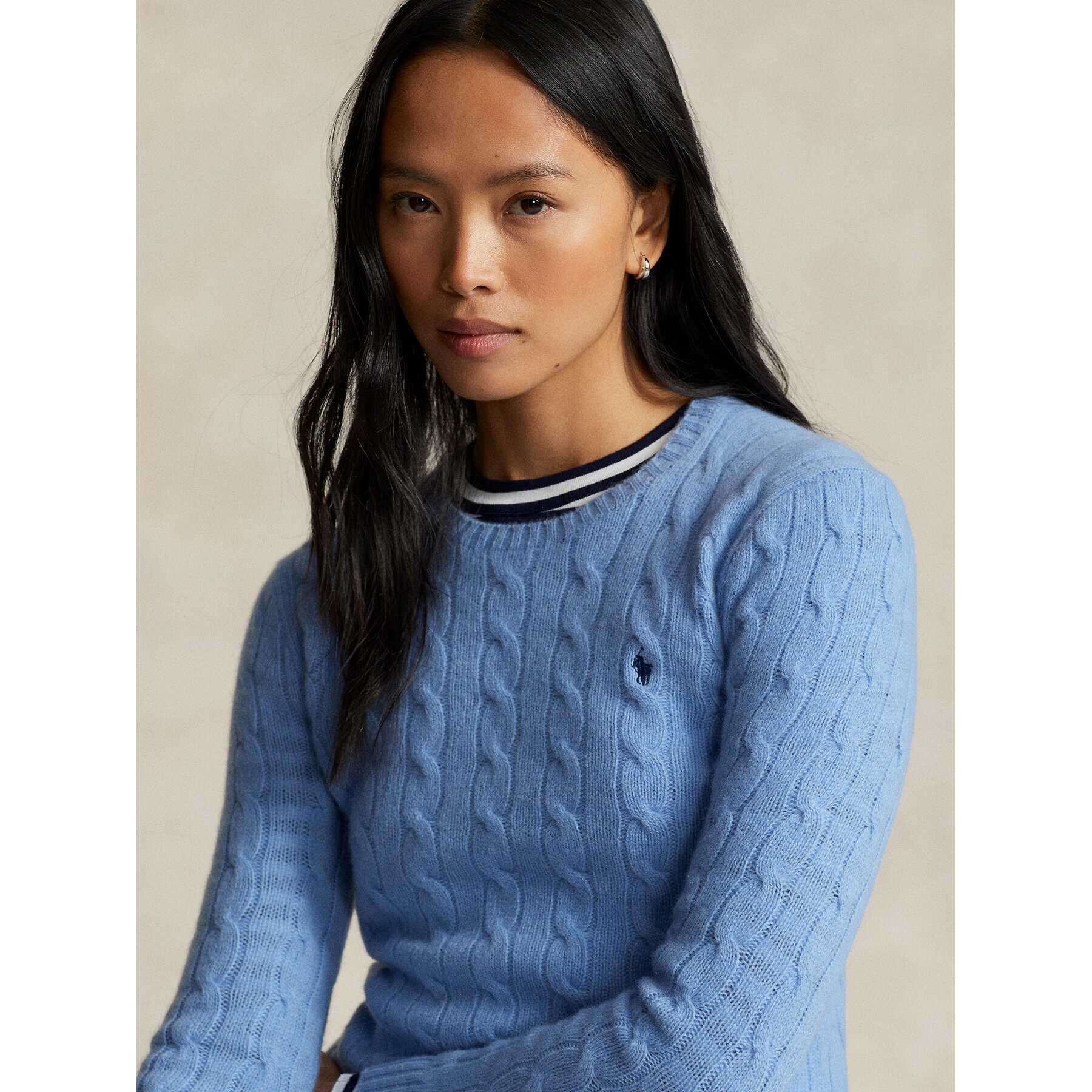 Polo Ralph Lauren Пуловер 211910421004 Син Regular Fit - Pepit.bg