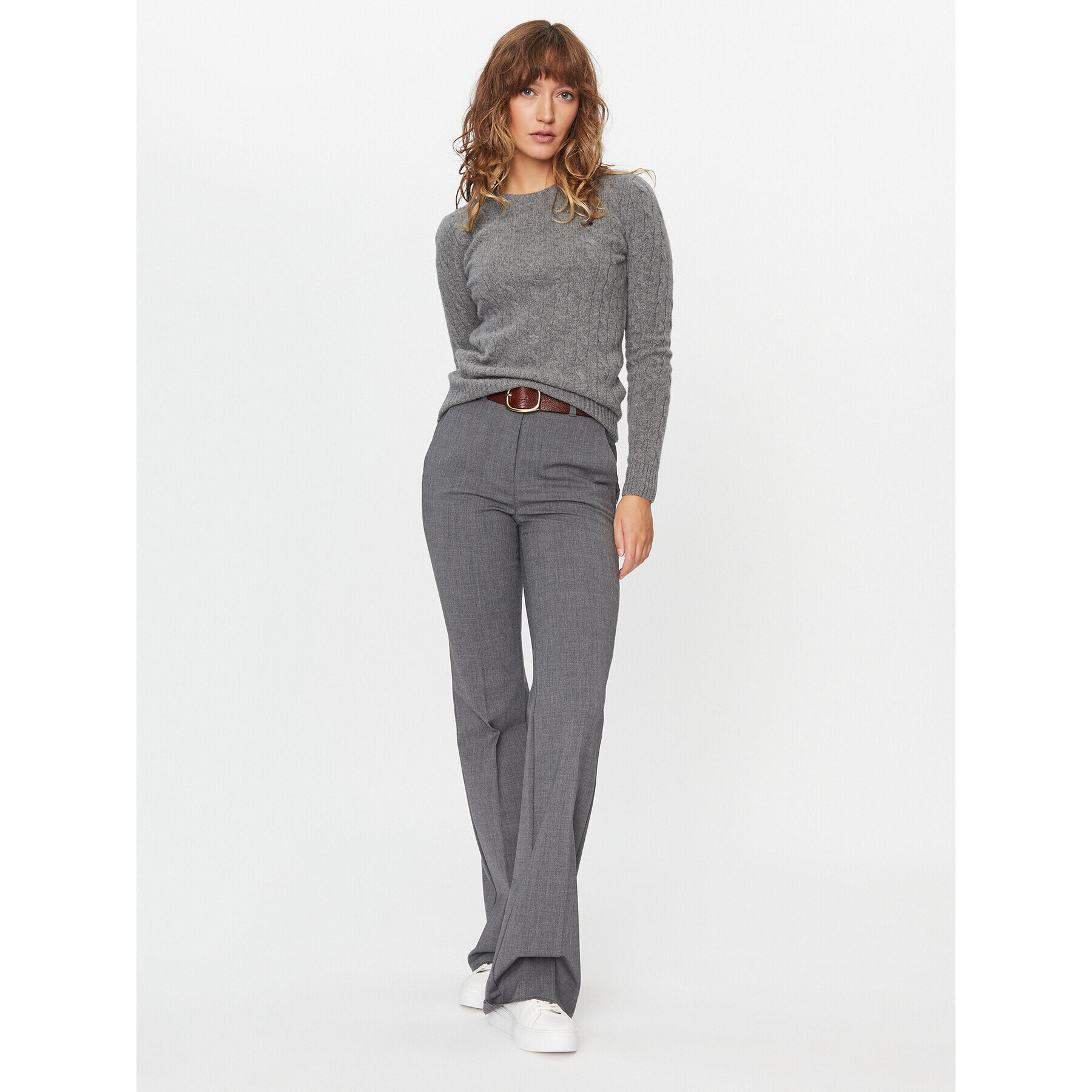 Polo Ralph Lauren Пуловер 211910421013 Сив Regular Fit - Pepit.bg