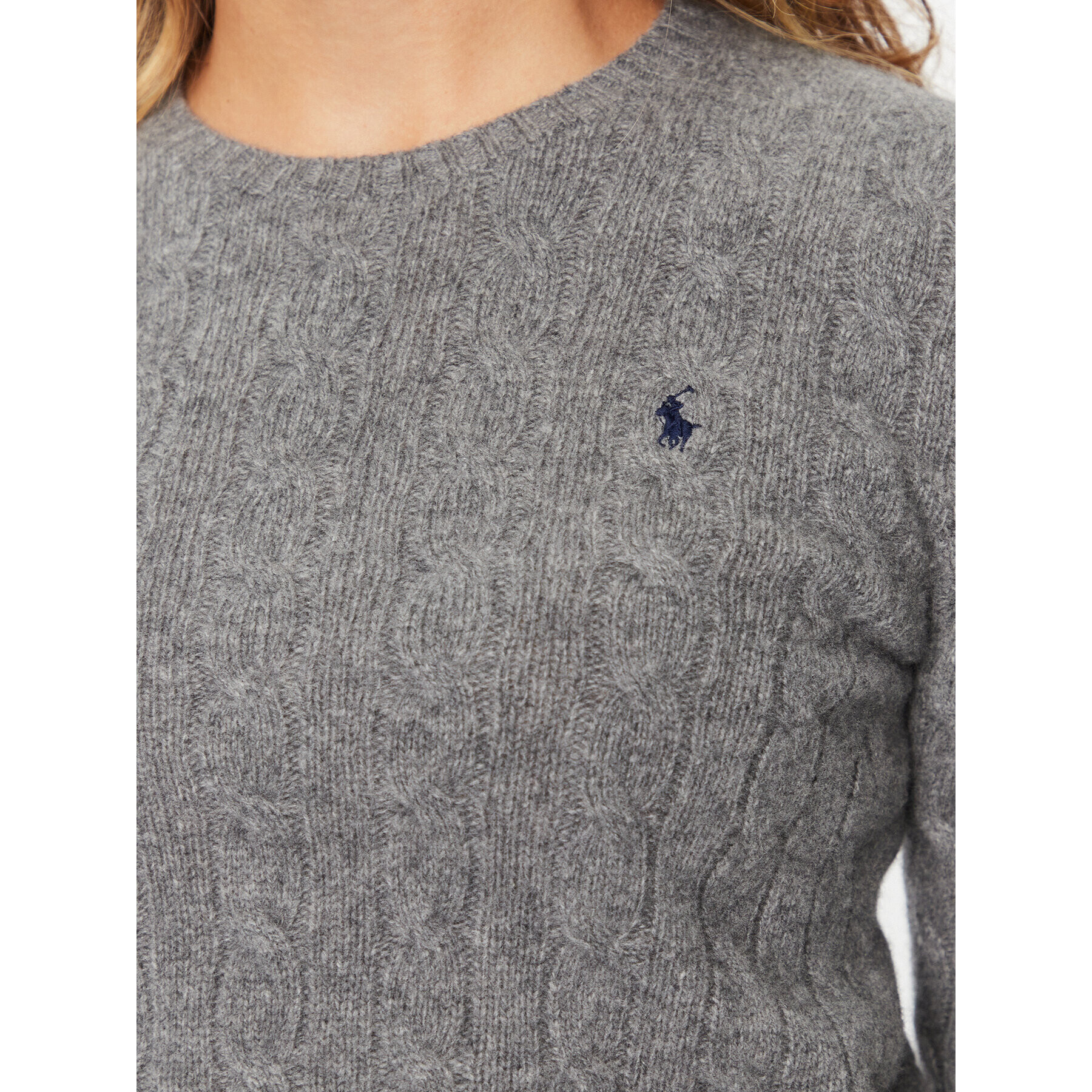 Polo Ralph Lauren Пуловер 211910421013 Сив Regular Fit - Pepit.bg