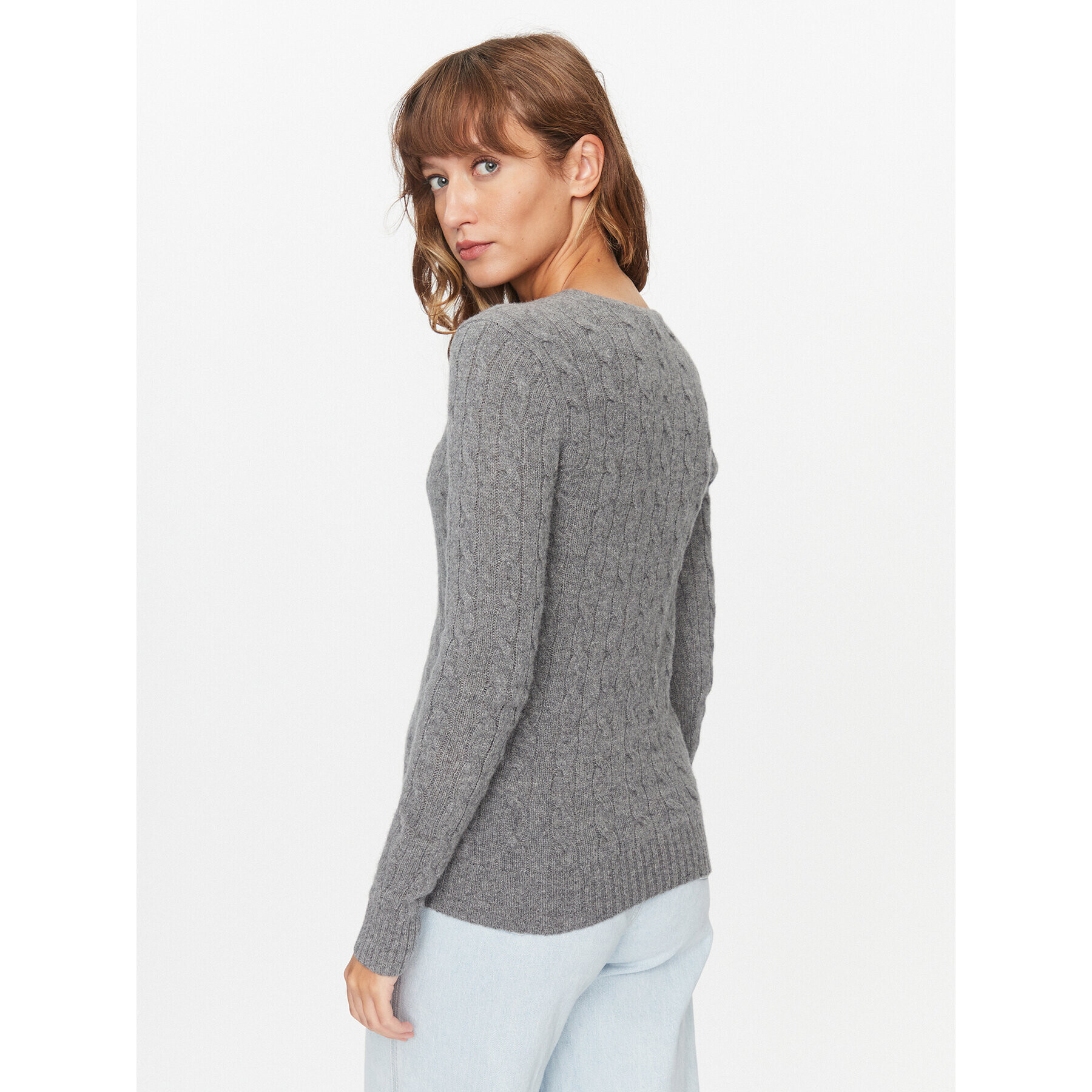 Polo Ralph Lauren Пуловер 211910422013 Сив Regular Fit - Pepit.bg