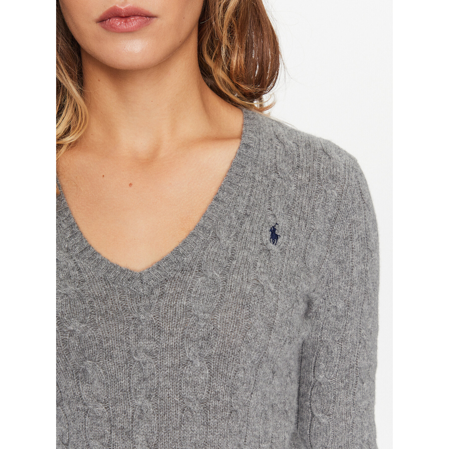 Polo Ralph Lauren Пуловер 211910422013 Сив Regular Fit - Pepit.bg