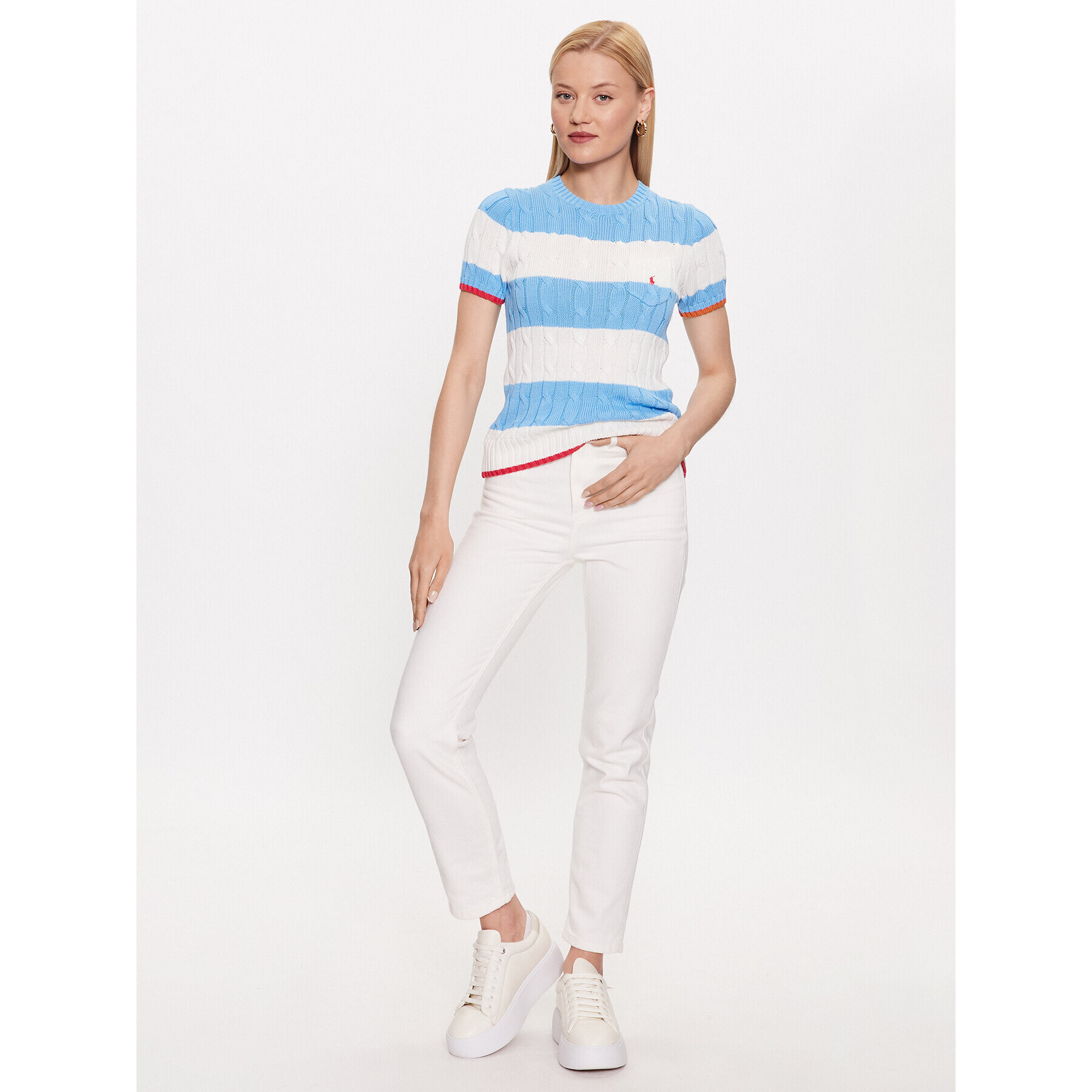 Polo Ralph Lauren Пуловер 211913765002 Син Regular Fit - Pepit.bg