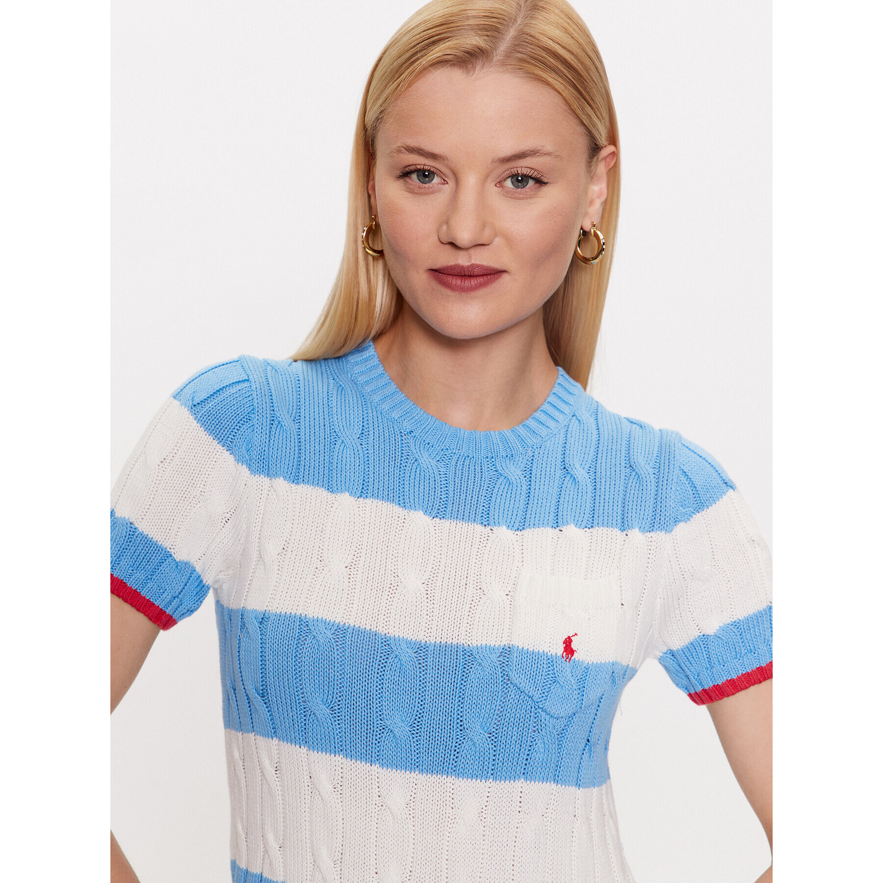 Polo Ralph Lauren Пуловер 211913765002 Син Regular Fit - Pepit.bg