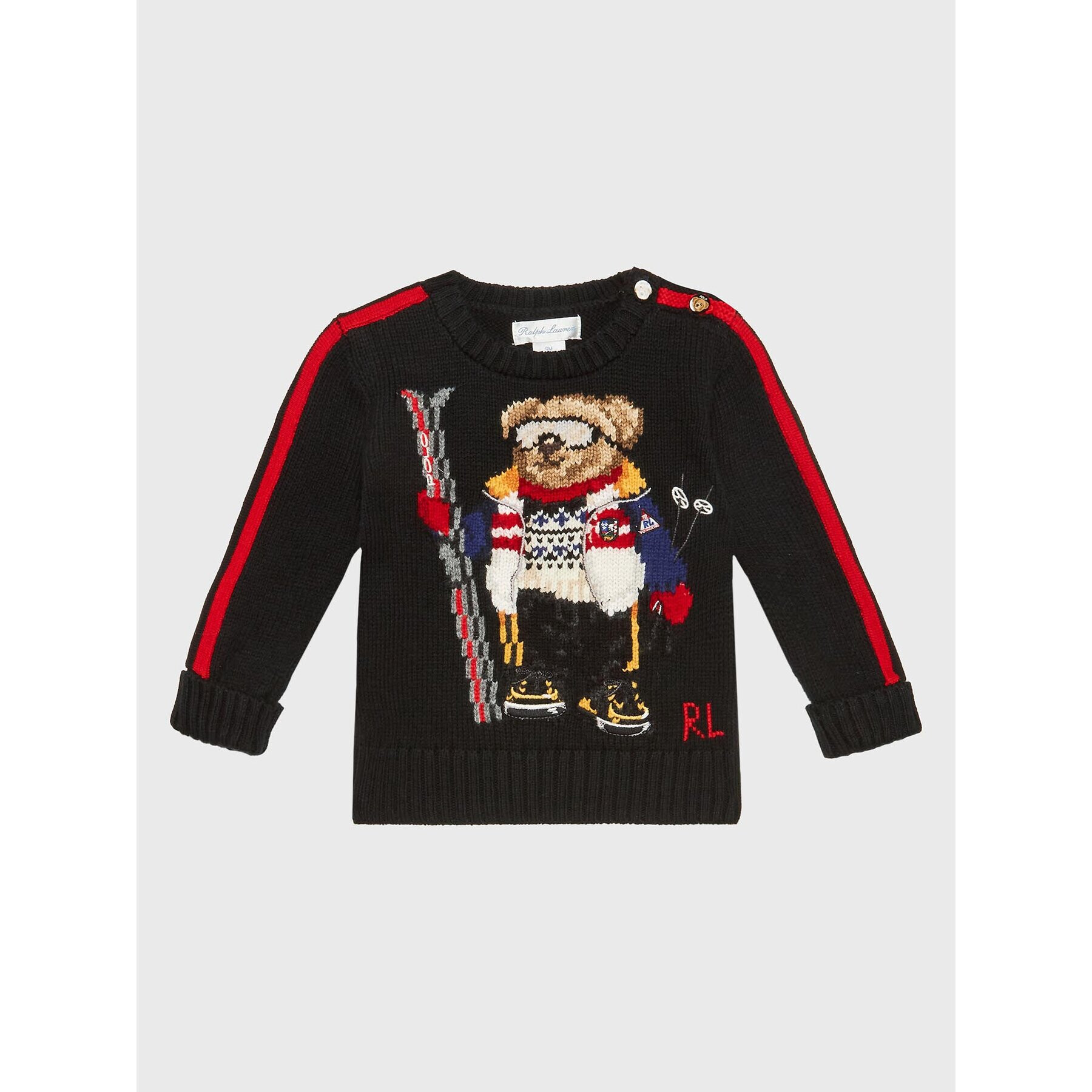 Polo Ralph Lauren Пуловер 320881876001 Черен Regular Fit - Pepit.bg