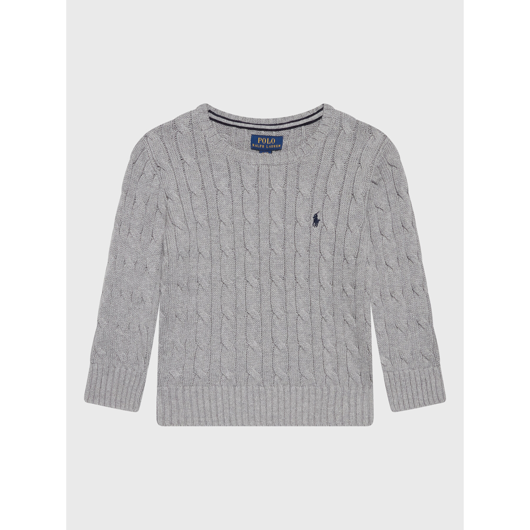Polo Ralph Lauren Пуловер 323702674041 Сив Regular Fit - Pepit.bg