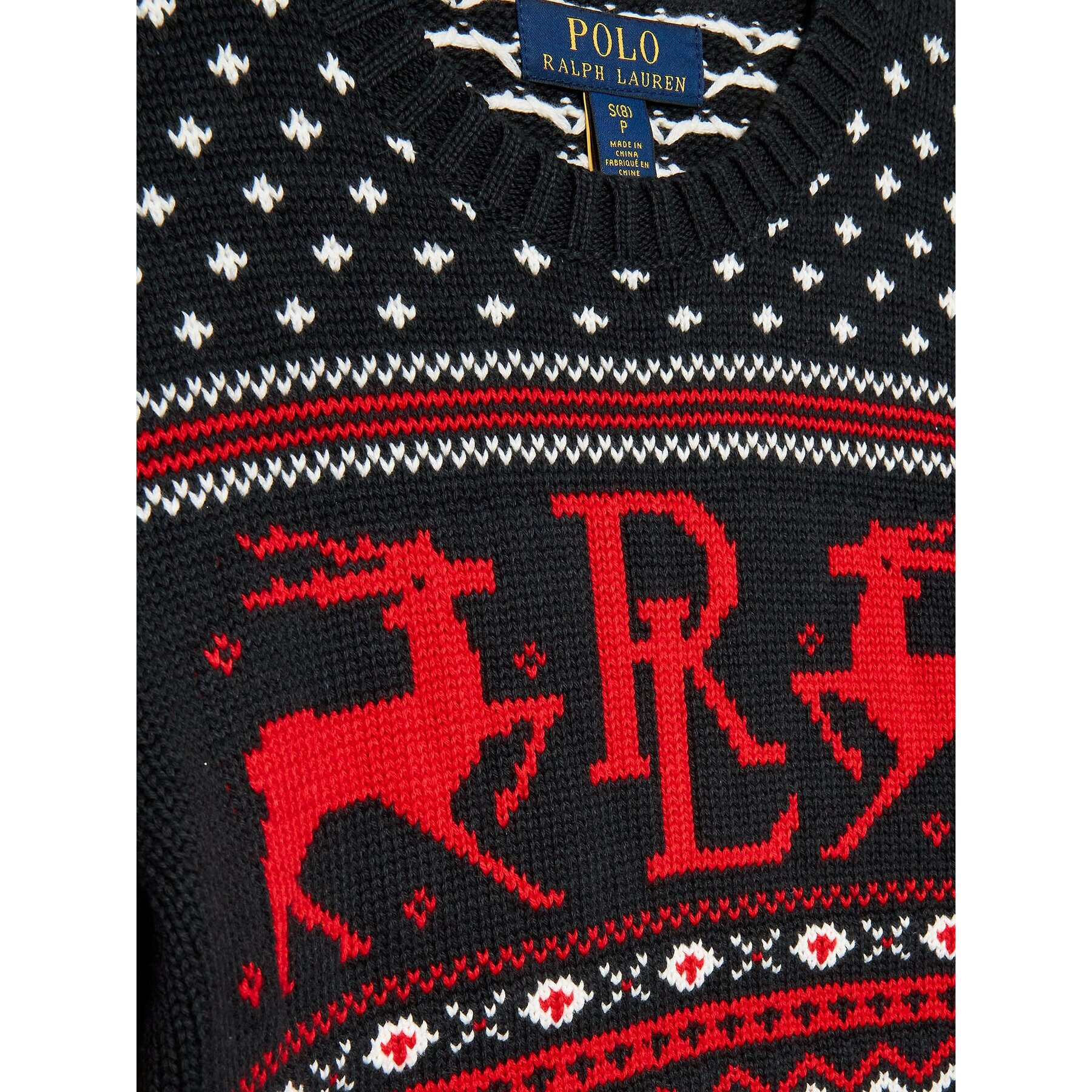 Polo Ralph Lauren Пуловер 323877759001 Черен Regular Fit - Pepit.bg