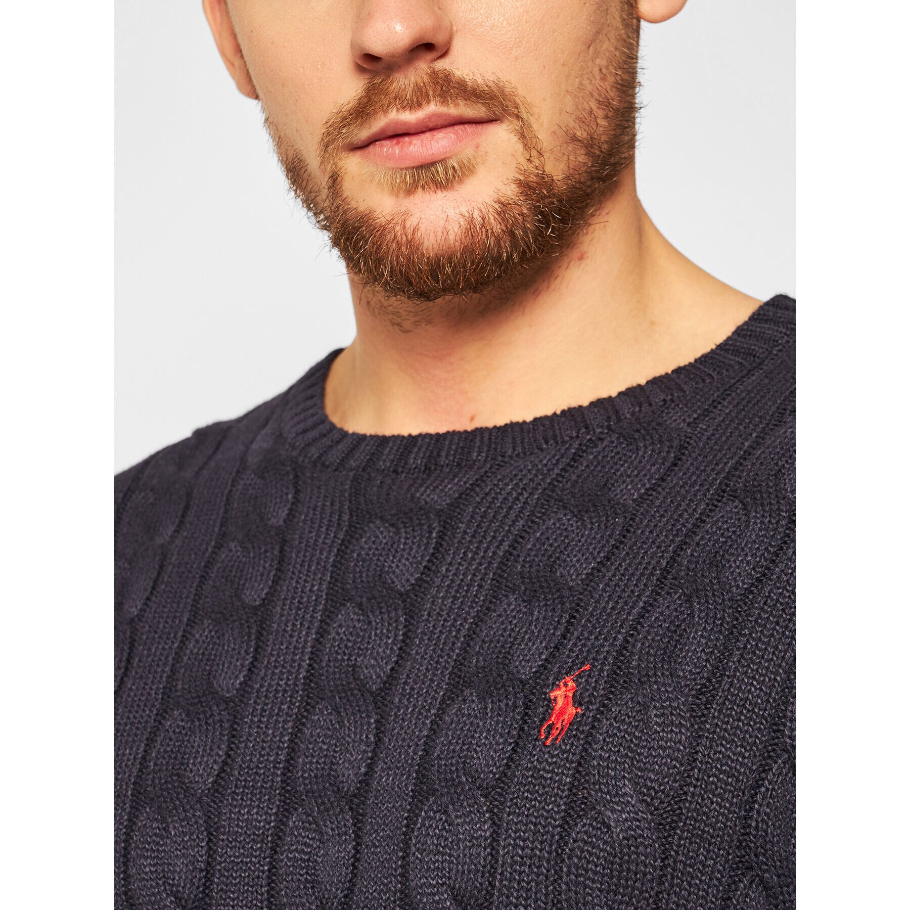 Polo Ralph Lauren Пуловер 710775885001 Тъмносин Regular Fit - Pepit.bg