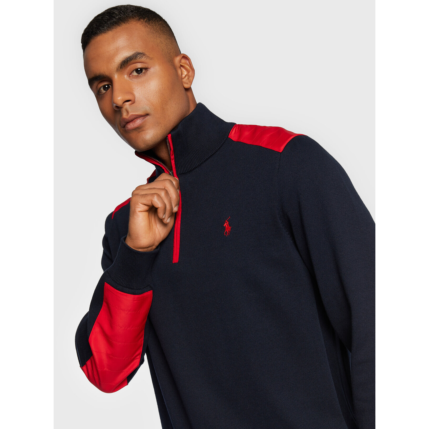 Polo Ralph Lauren Пуловер 710876973001 Тъмносин Regular Fit - Pepit.bg