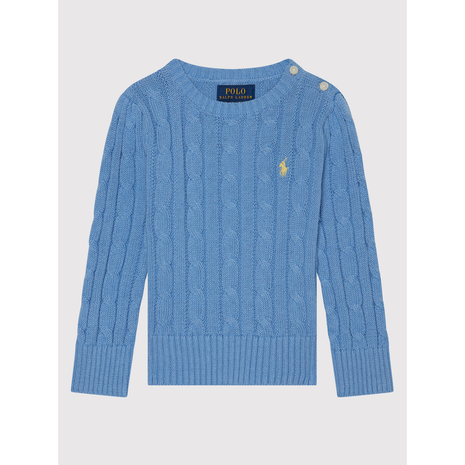 Polo Ralph Lauren Пуловер Cable 311737921026 Син Regular Fit - Pepit.bg