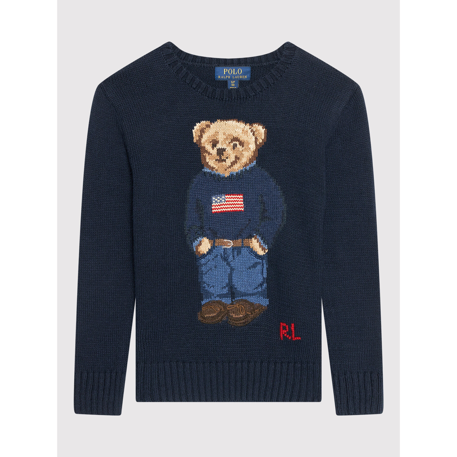 Polo Ralph Lauren Пуловер Hunter 321668286001 Тъмносин Regular Fit - Pepit.bg