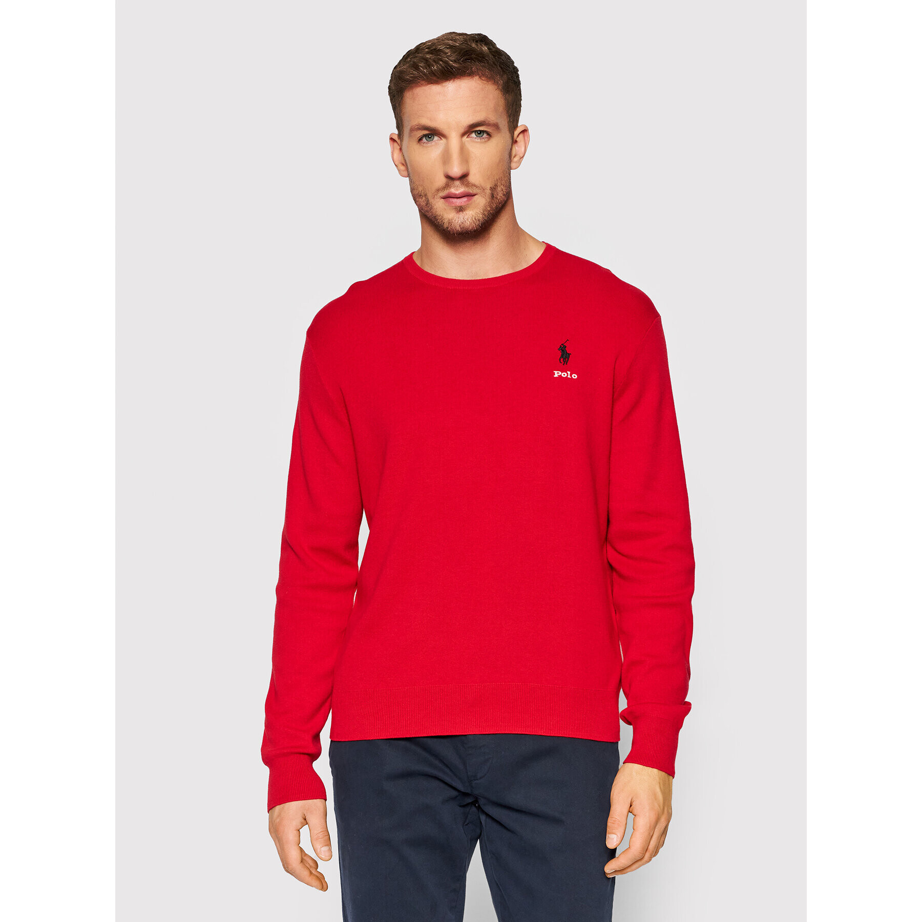 Polo Ralph Lauren Пуловер Lsl 710850117002 Червен Regular Fit - Pepit.bg