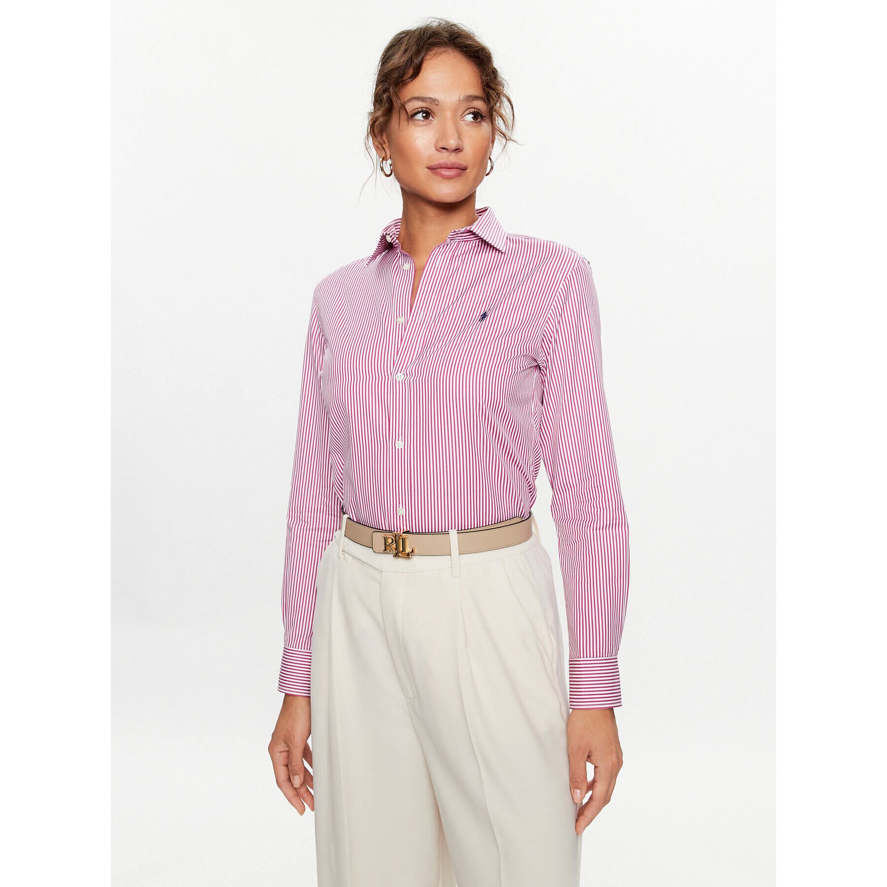 Polo Ralph Lauren Риза 211891379004 Розов Regular Fit - Pepit.bg