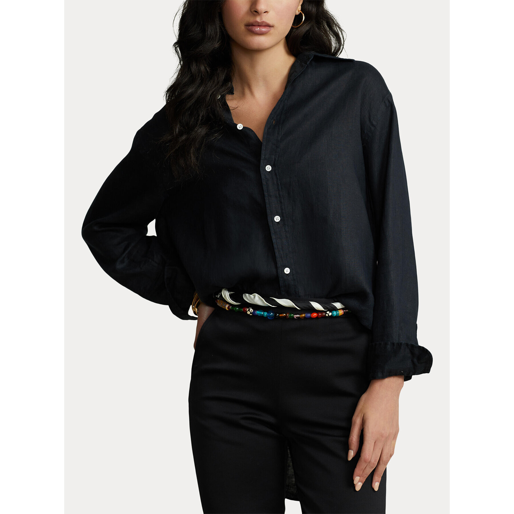 Polo Ralph Lauren Риза 211892370009 Черен Regular Fit - Pepit.bg