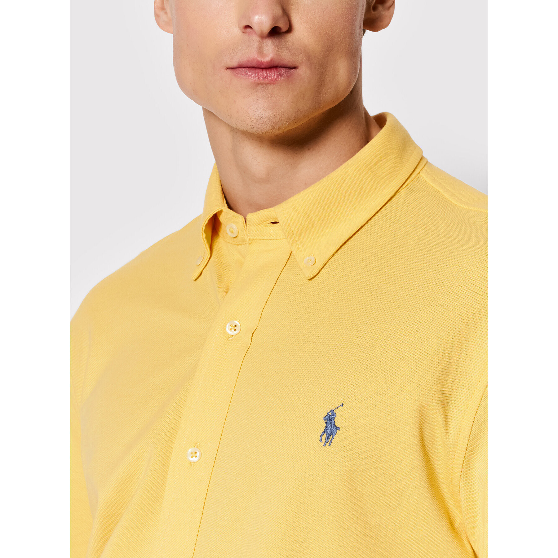 Polo Ralph Lauren Риза 710654408076 Жълт Regular Fit - Pepit.bg