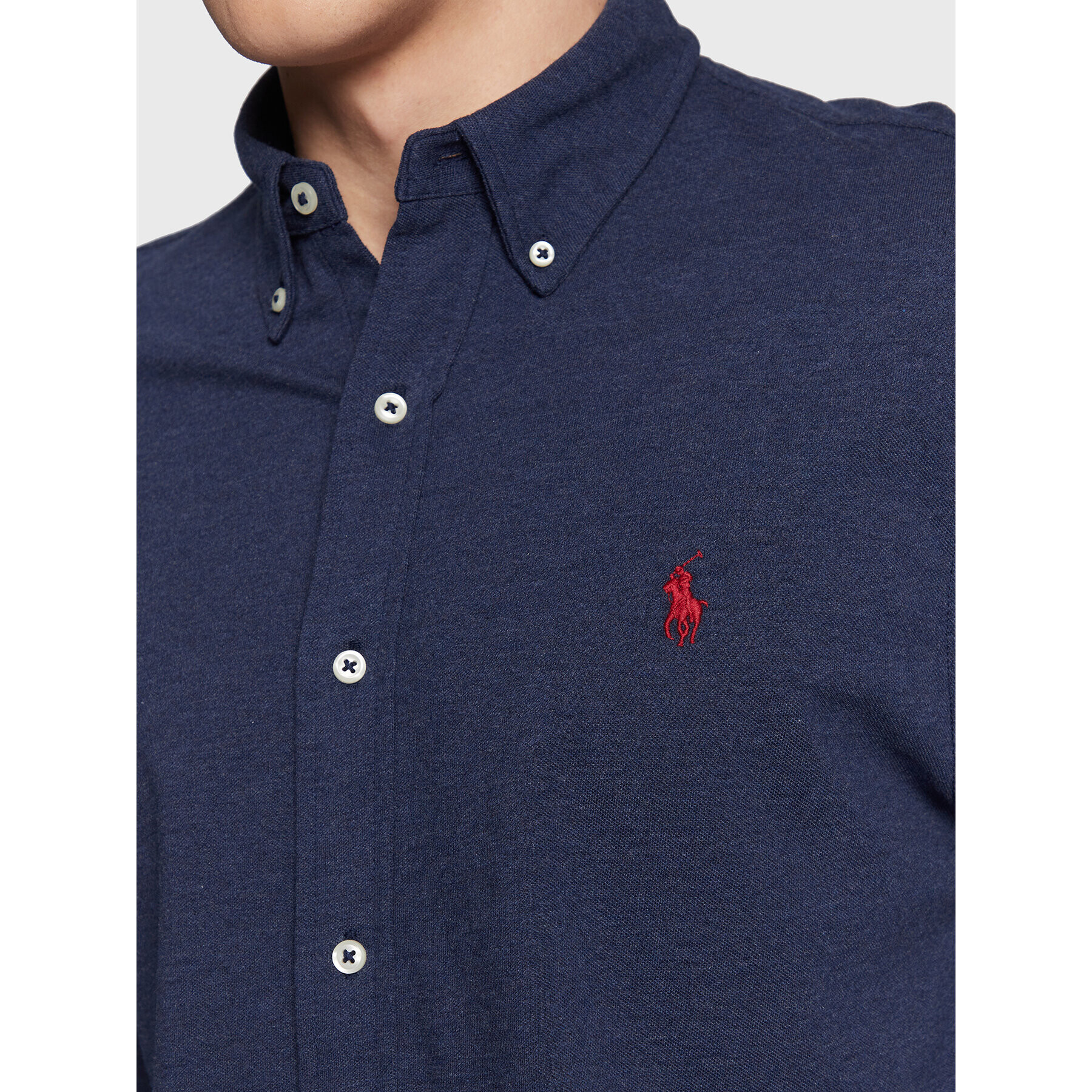 Polo Ralph Lauren Риза 710654408081 Тъмносин Regular Fit - Pepit.bg