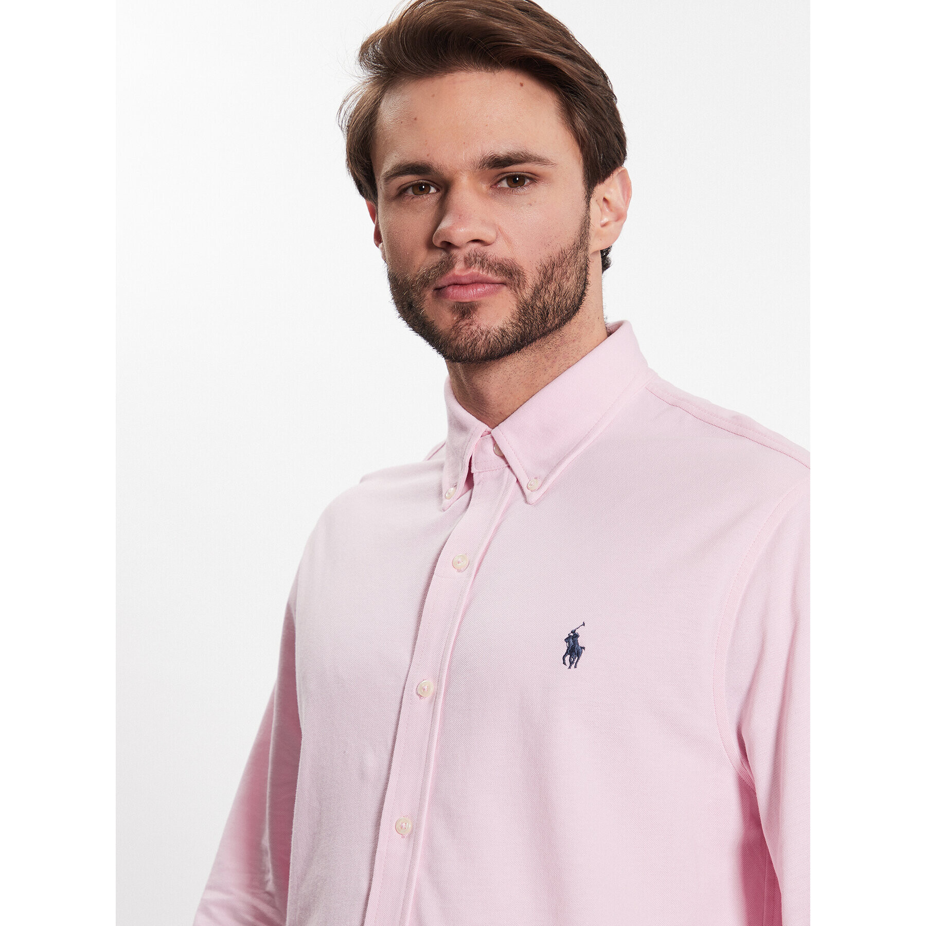 Polo Ralph Lauren Риза 710654408101 Розов Slim Fit - Pepit.bg