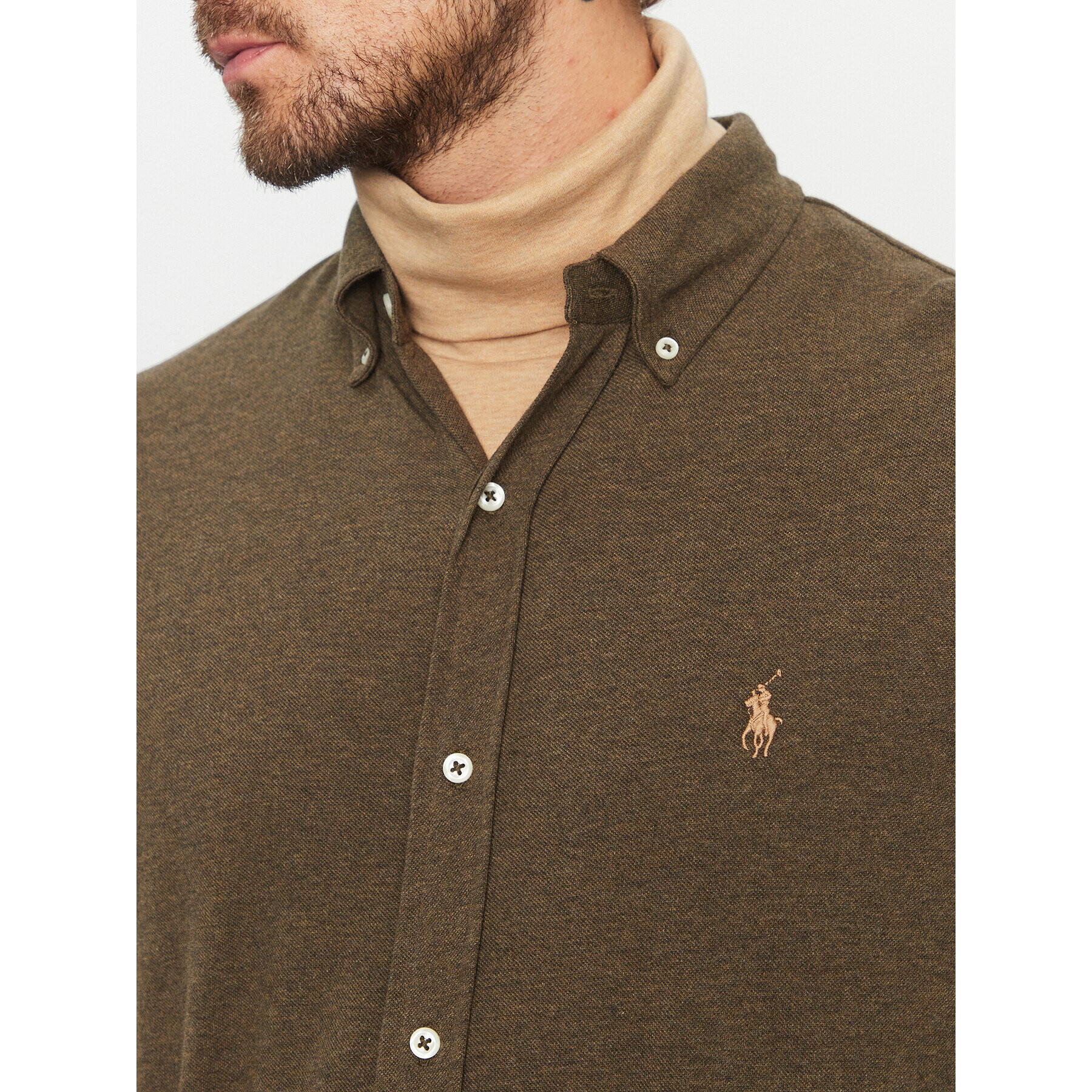 Polo Ralph Lauren Риза 710654408111 Зелен Regular Fit - Pepit.bg