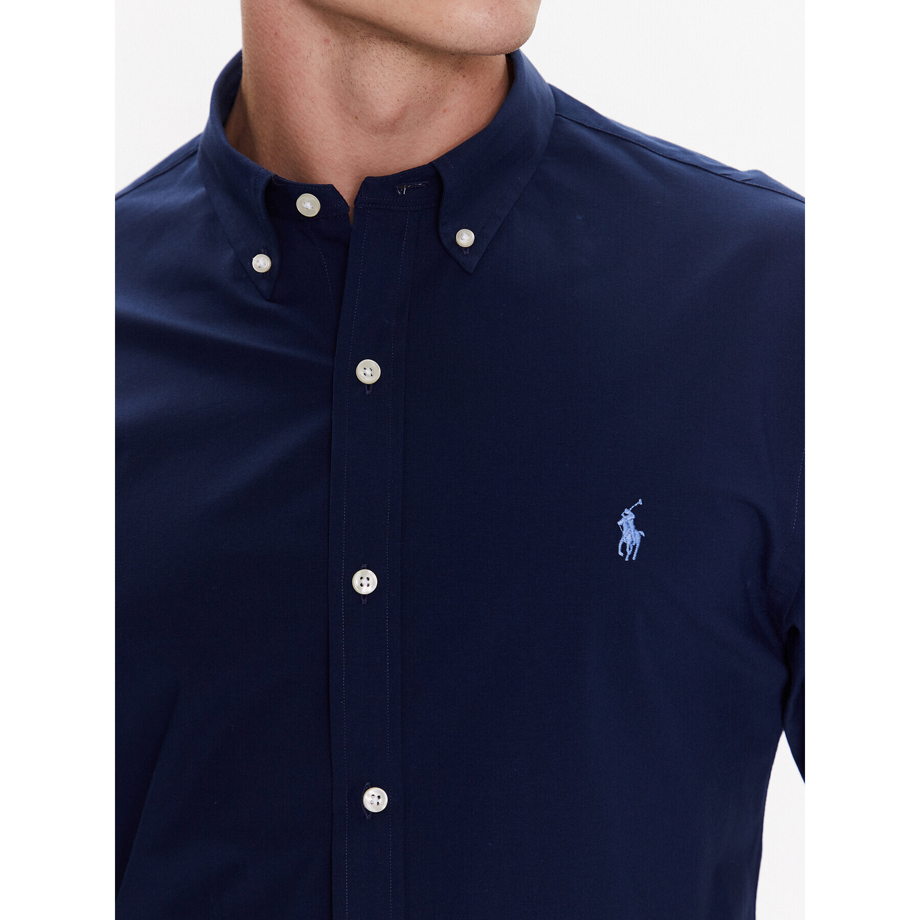 Polo Ralph Lauren Риза 710832480001 Тъмносин Slim Fit - Pepit.bg