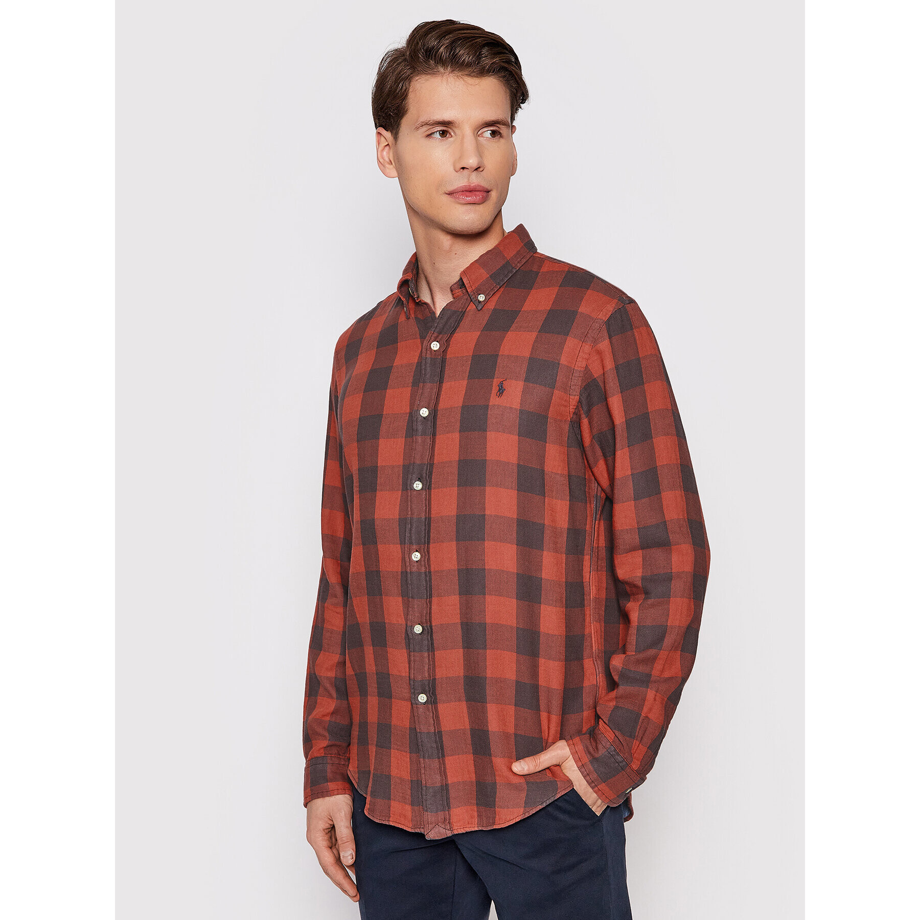 Polo Ralph Lauren Риза 710853124 Червен Custom Fit - Pepit.bg