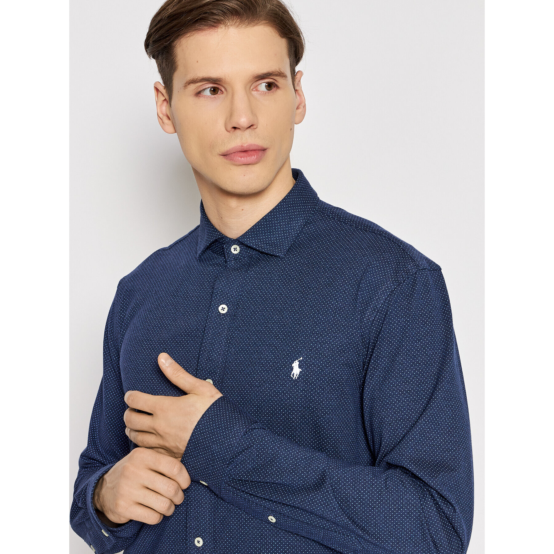 Polo Ralph Lauren Риза 710867110002 Тъмносин Regular Fit - Pepit.bg