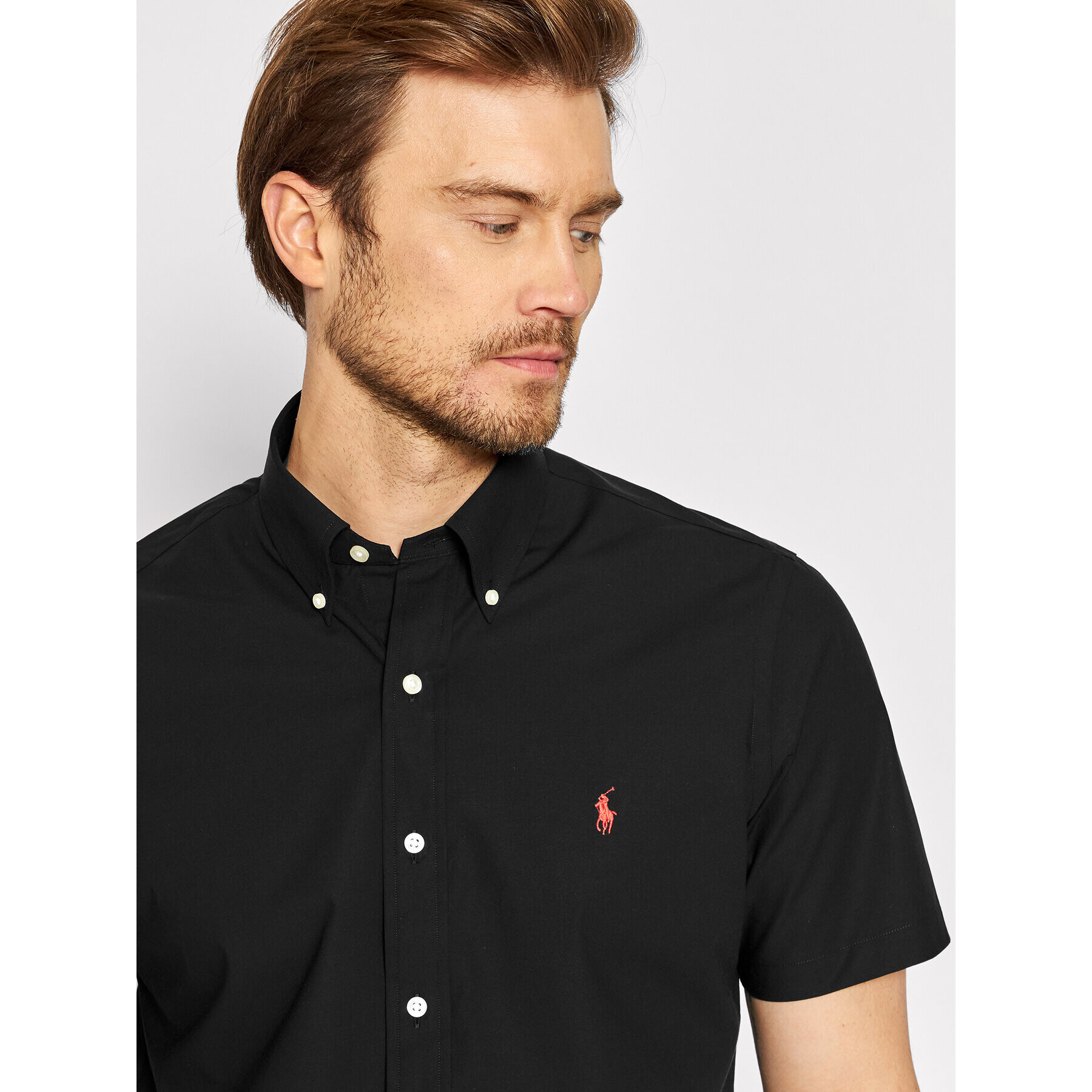 Polo Ralph Lauren Риза 710867700001 Черен Custom Fit - Pepit.bg