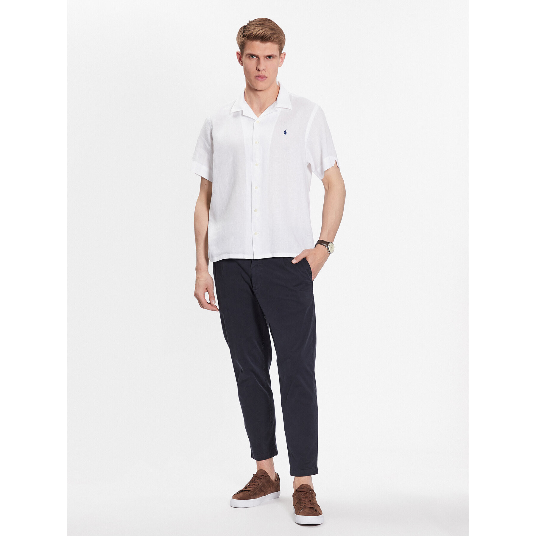 Polo Ralph Lauren Риза 710903886006 Бял Regular Fit - Pepit.bg