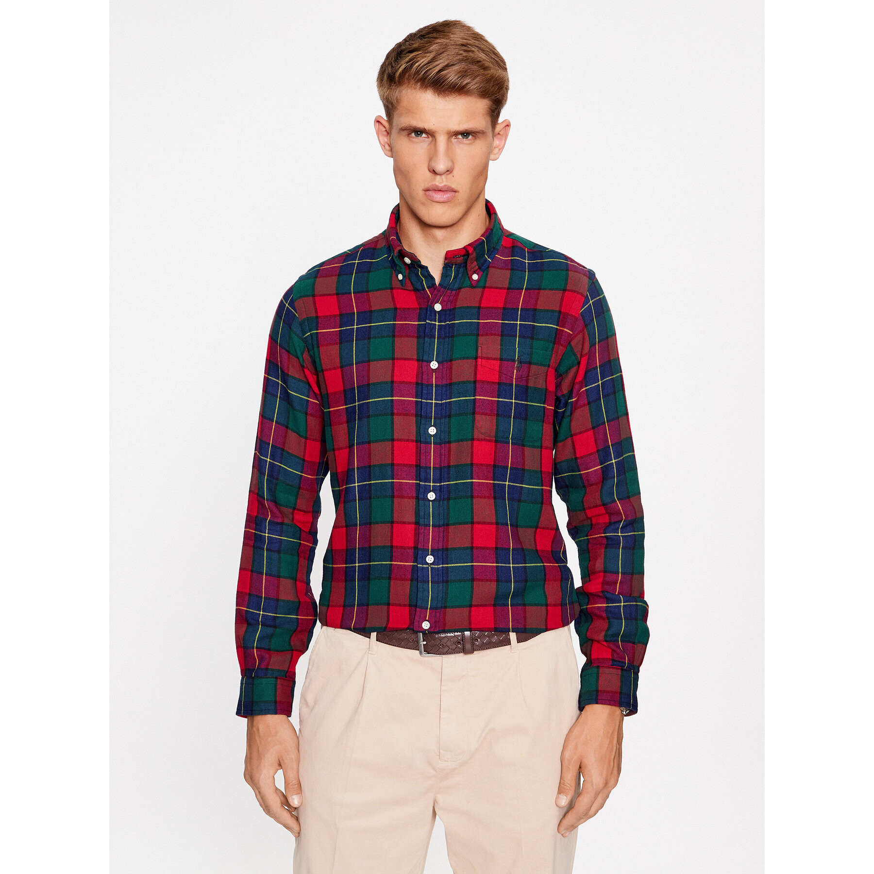 Polo Ralph Lauren Риза 710922250005 Червен Regular Fit - Pepit.bg