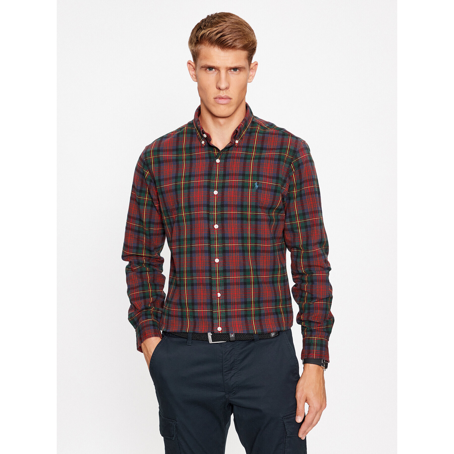 Polo Ralph Lauren Риза 710922274004 Червен Regular Fit - Pepit.bg