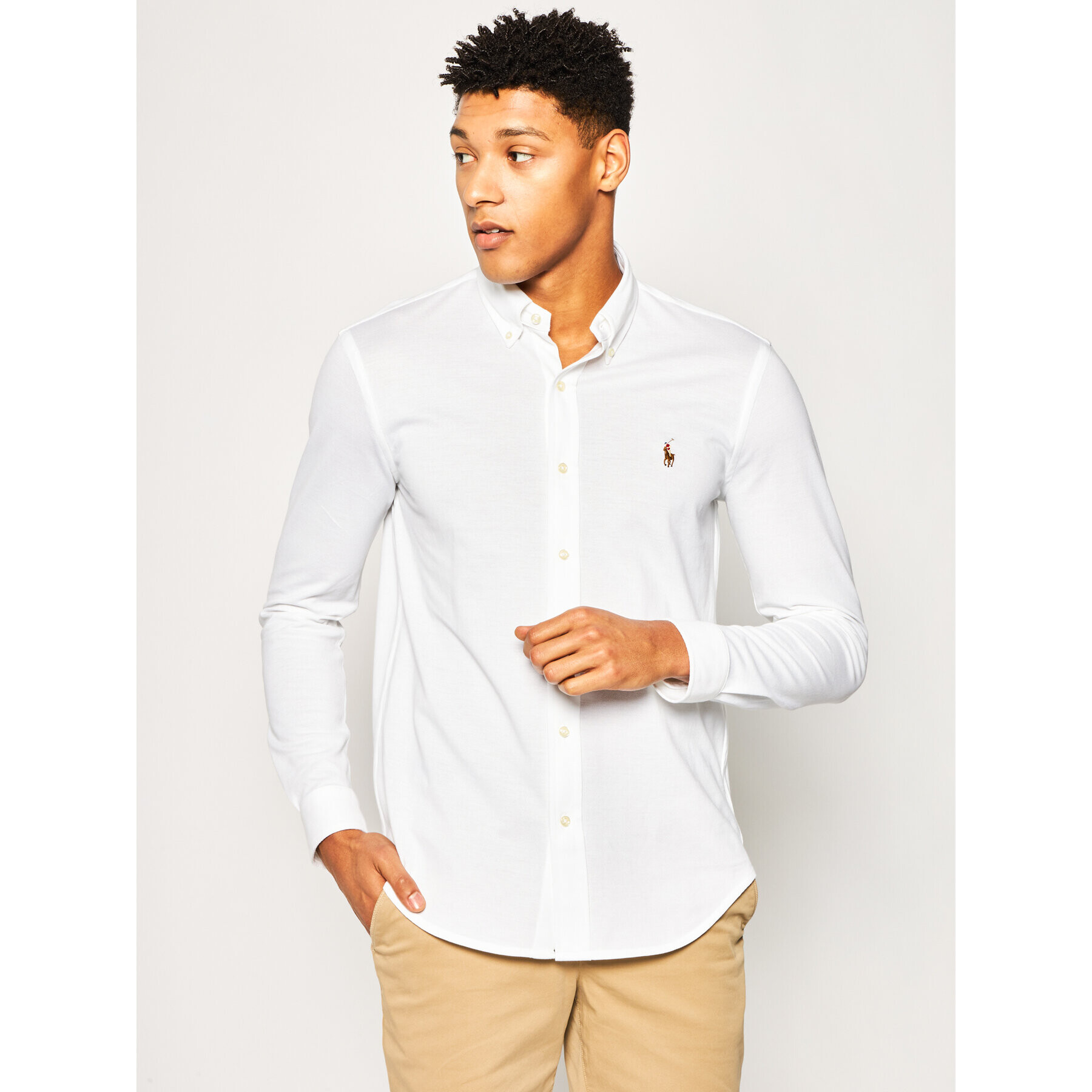 Polo Ralph Lauren Риза Classics 710728724 Бял Regular Fit - Pepit.bg