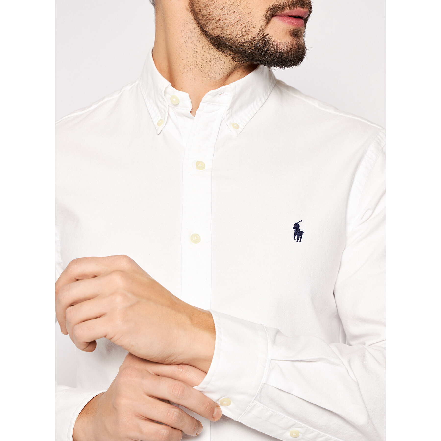 Polo Ralph Lauren Риза Classics 710736557 Бял Slim Fit - Pepit.bg